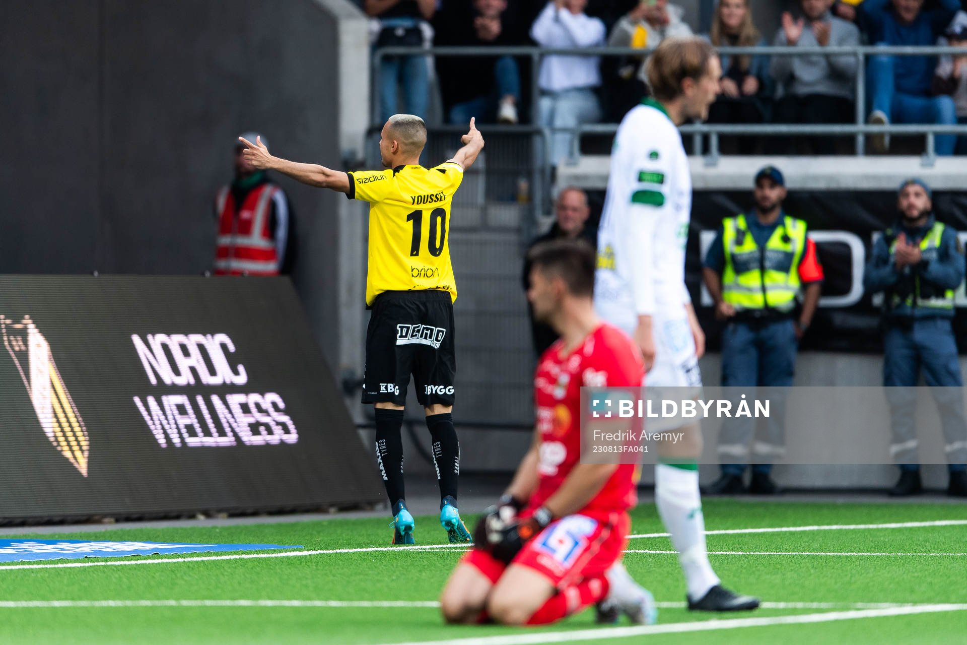 Häckens Ali Youssef jublar