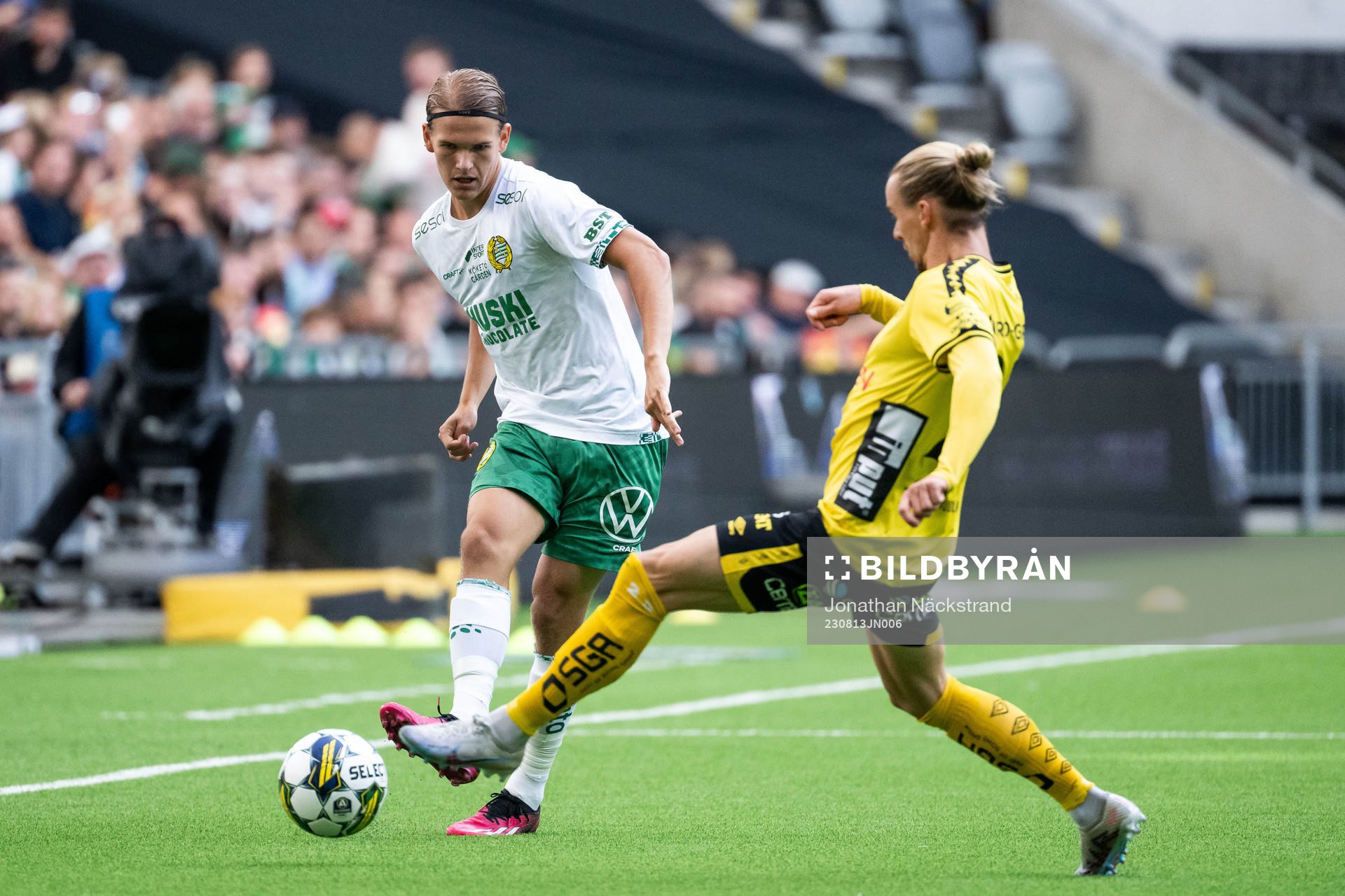 Elfsborgs Niklas Hult och Hammarbys Markus Karlsson