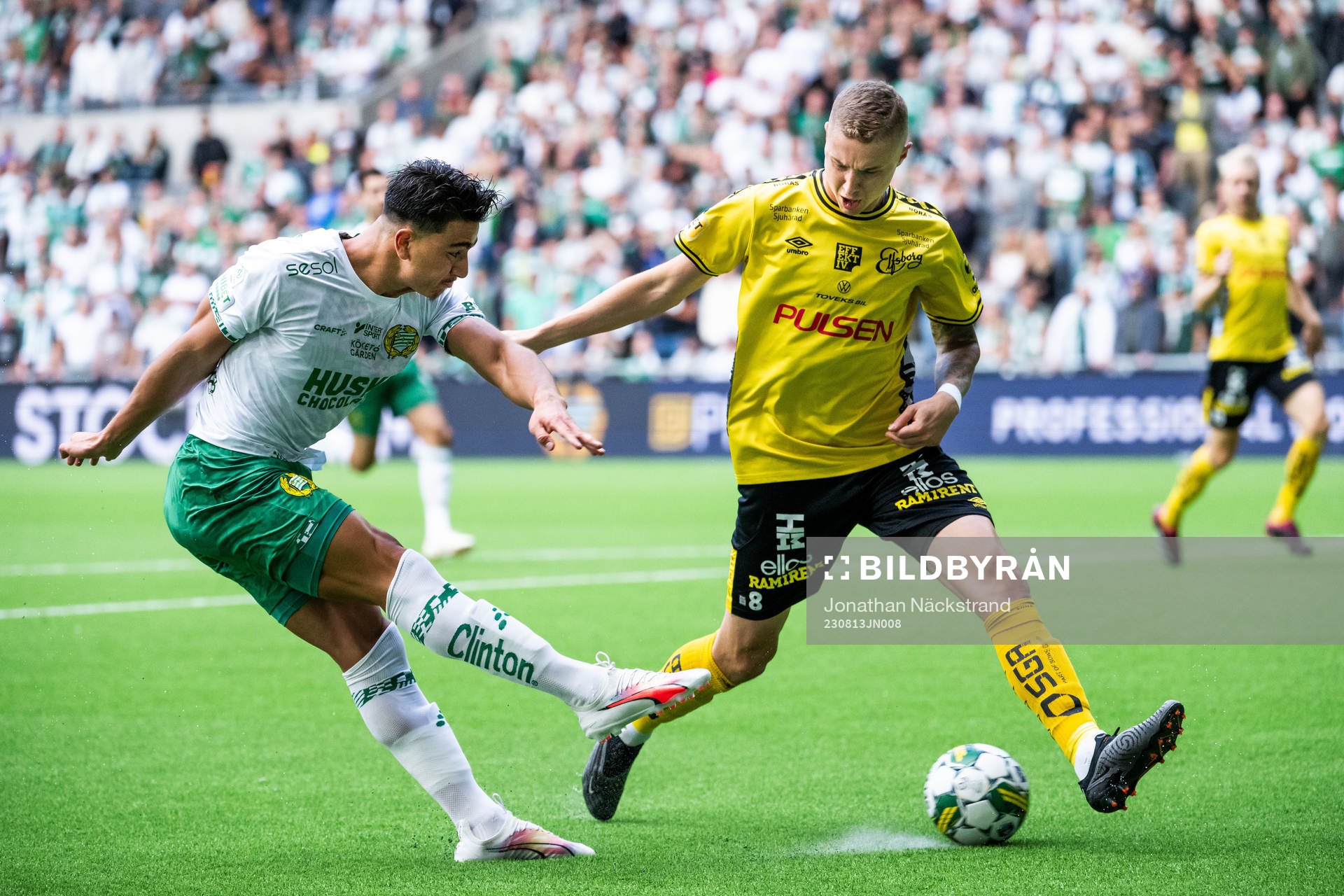Hammarbys Jusef Erabi och Elfsborgs Sebastian Holmen