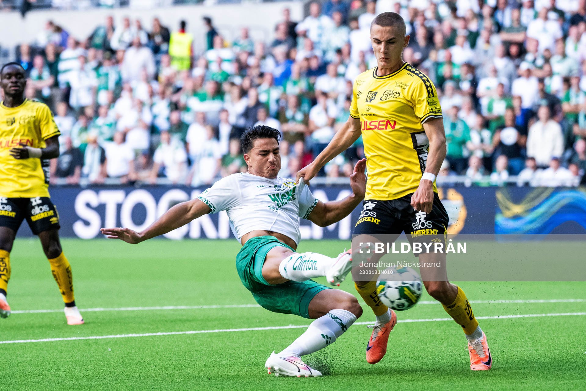 Hammarbys Jusef Erabi och Elfsborgs Gustaf Lagerbielke