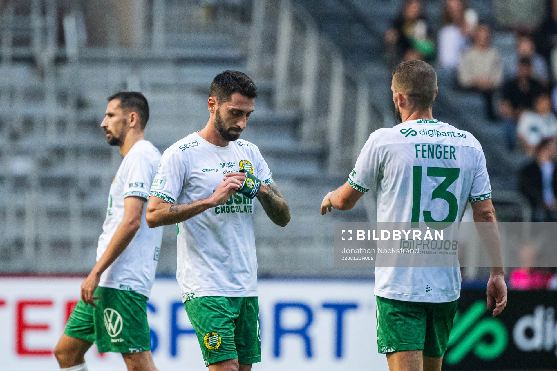 Hammarbys Nahir Besara och Mads Fenger Nielsen