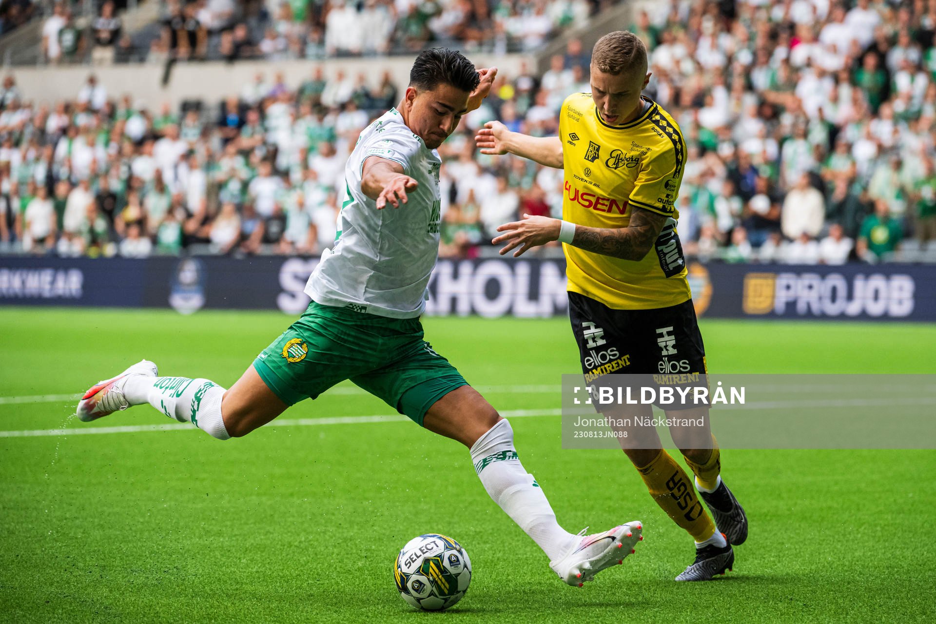 Hammarbys Jusef Erabi och Elfsborgs Sebastian Holmen