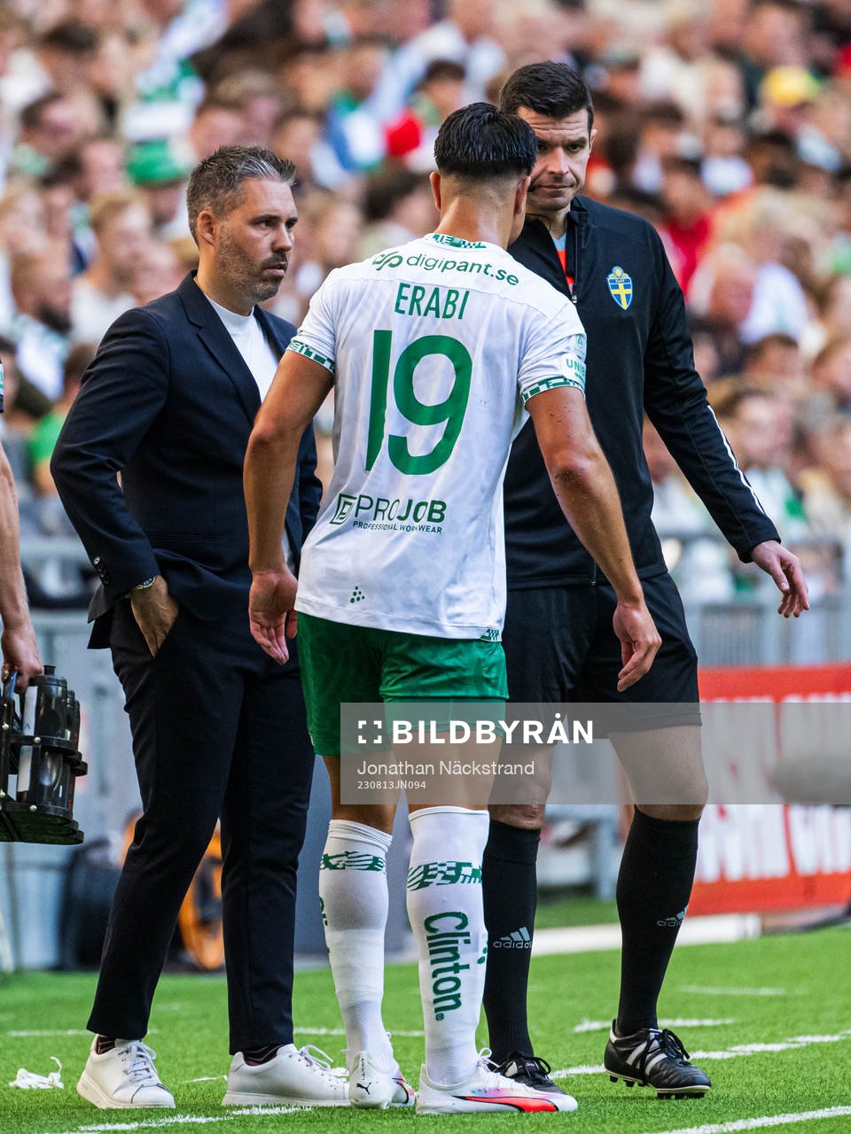 Hammarbys tränare Marti Cifuentes och Jusef Erabi