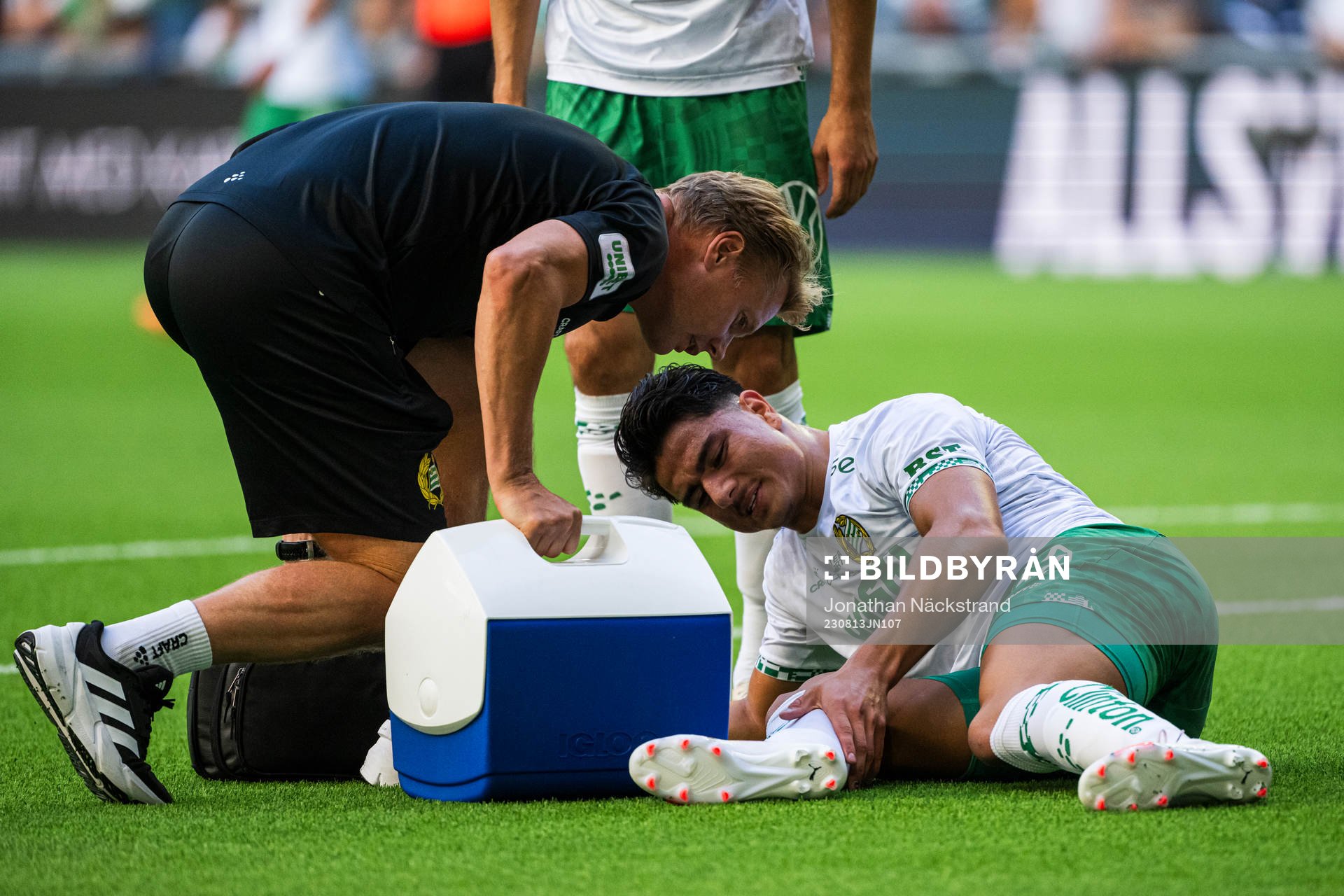 Hammarbys Jusef Erabi har ont
