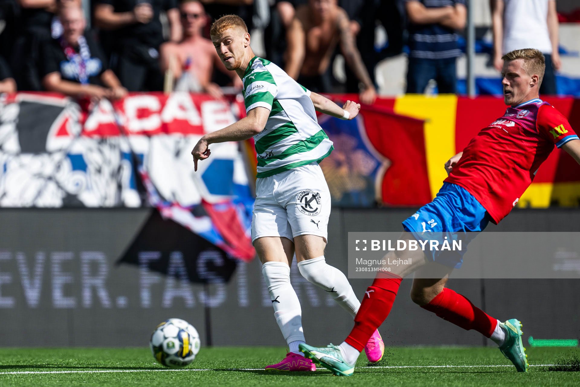 Helsingborgs Emil Hellman och Västerås SKs Daniel Ask
