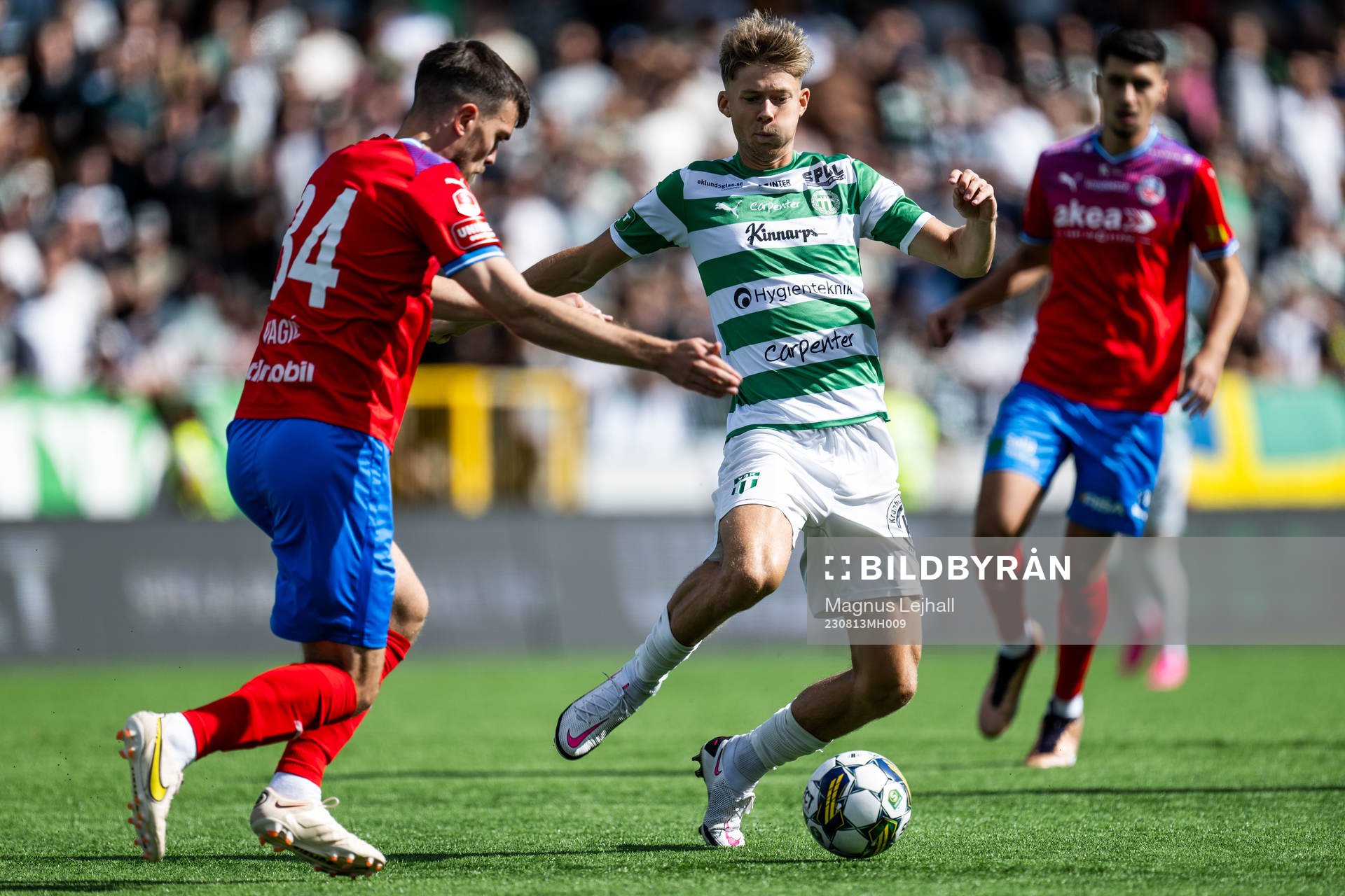 Västerås SKs Patric Åslund och Helsingborgs Pavle Vagic