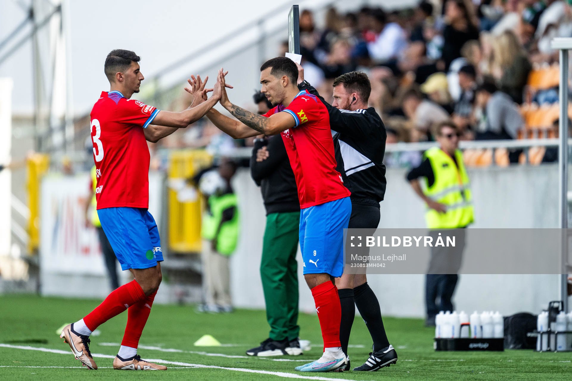 Helsingborgs Lucas Lima och Amar Muhsin