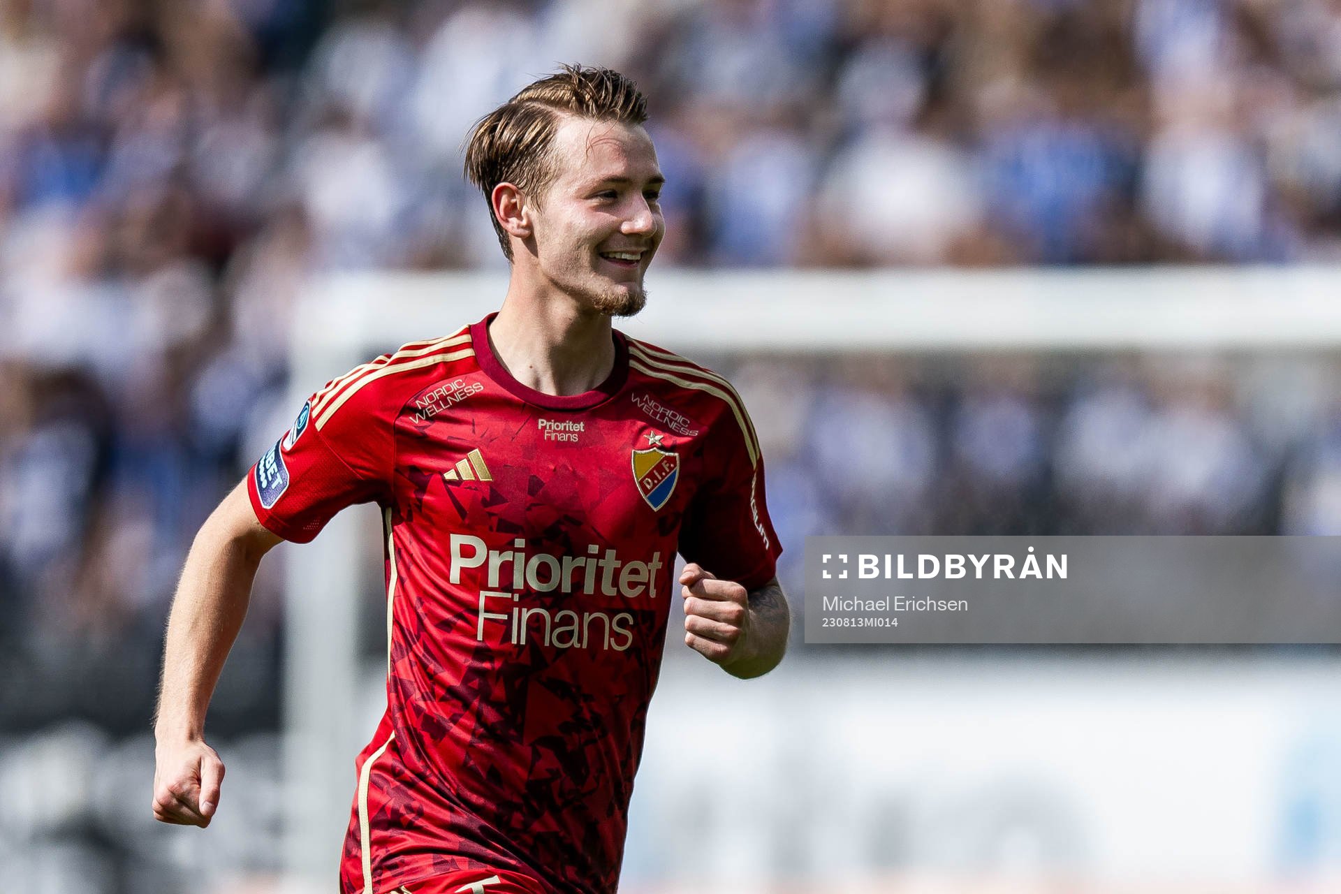 Djurgårdens Noel Milleskog jublar