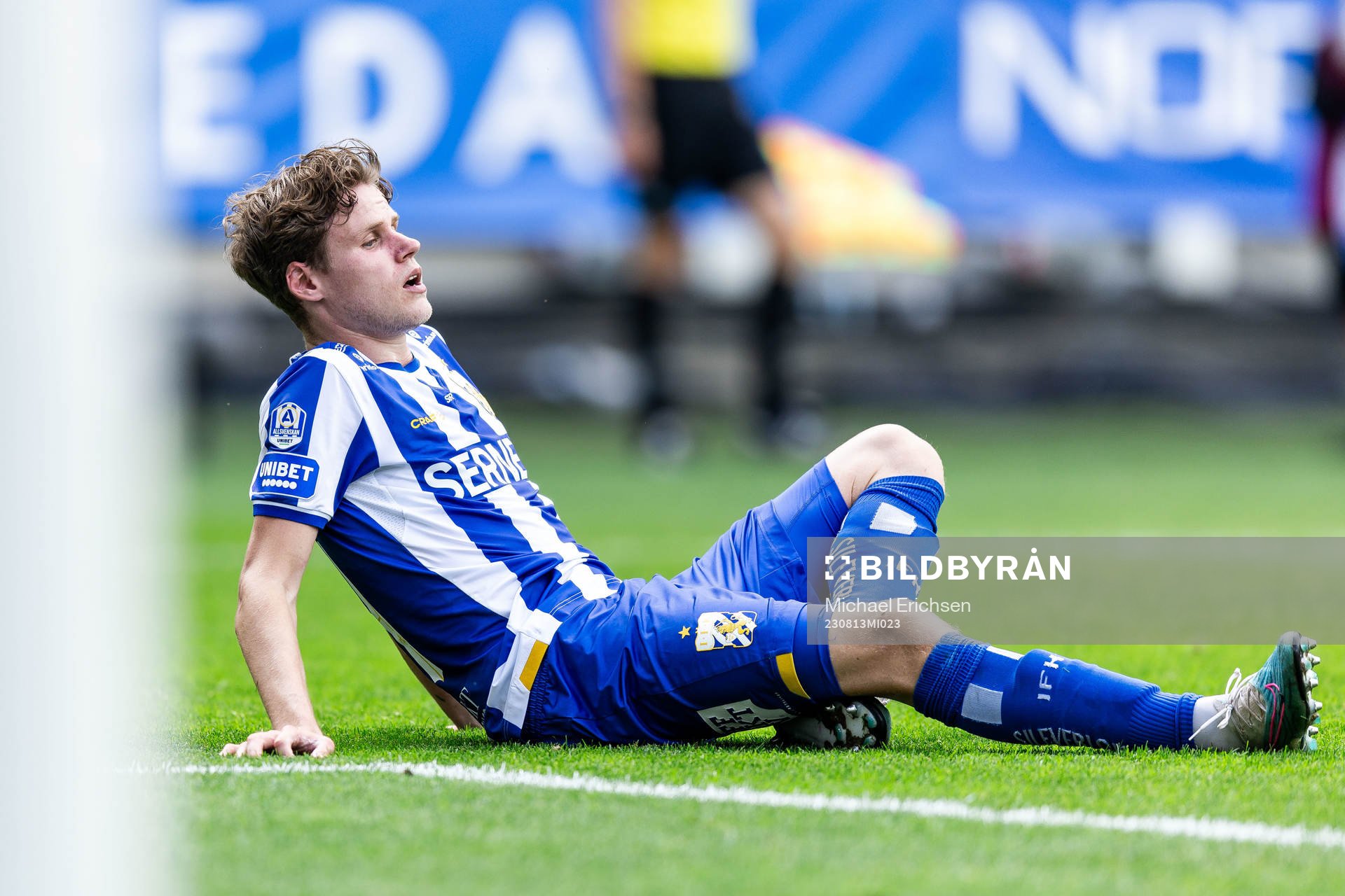 IFK Göteborgs Gustaf Norlin har ont
