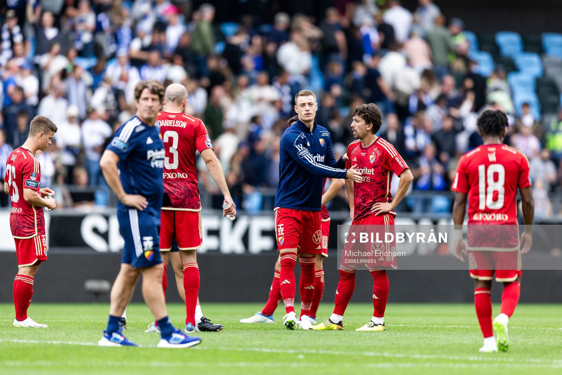 Djurgårdens spelare deppar