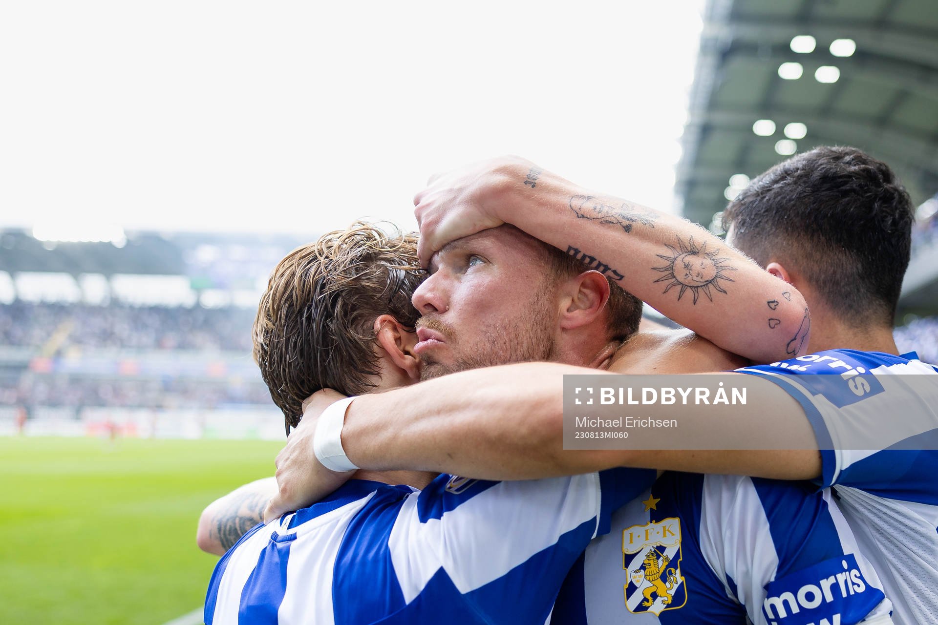 IFK Göteborgs Marcus Berg jublar med lagkamrater