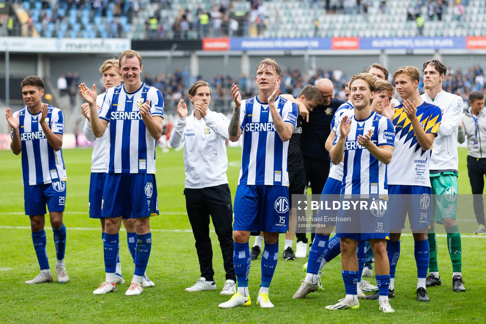 IFK Göteborgs Adam Carlén, Sebastian Hausner och Arbnor