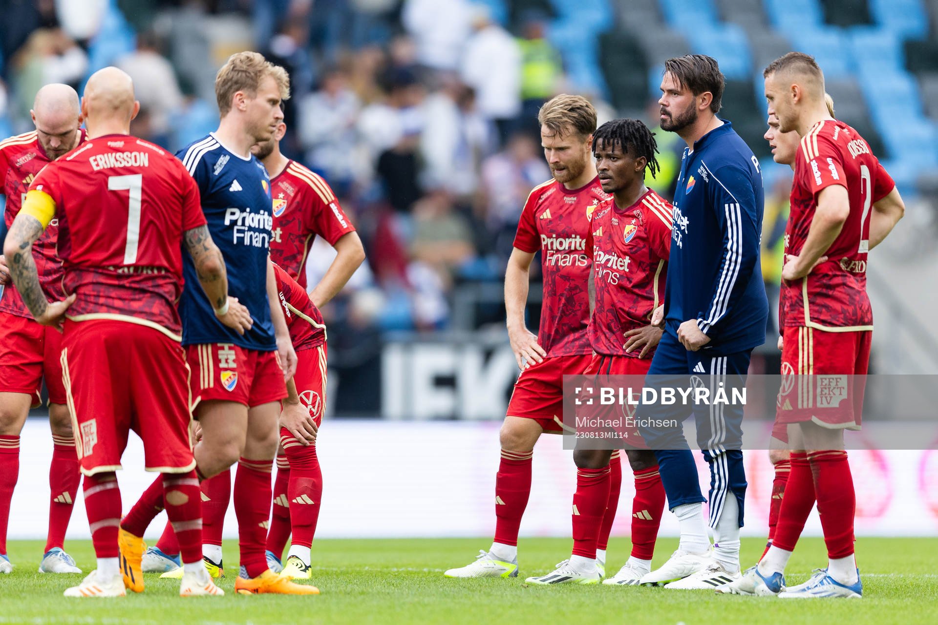 Djurgårdens spelare deppar