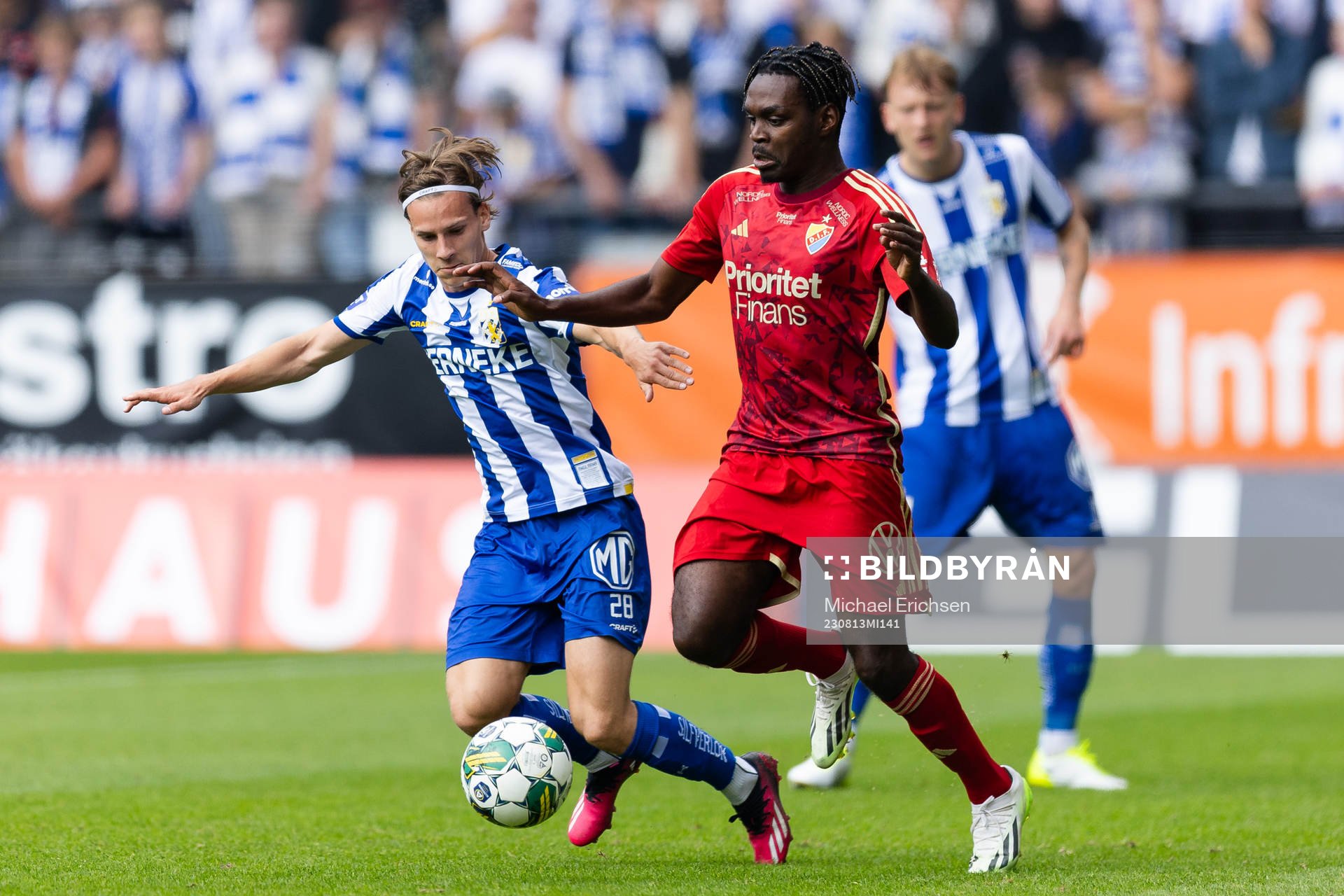 IFK Göteborgs Lucas Kåhed och Djurgårdens Joel Asoro