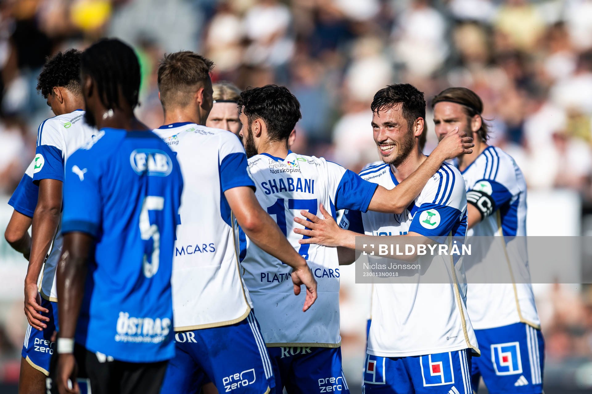 IFK Norrköpings Vito Hammershöy-Mistrati jublar