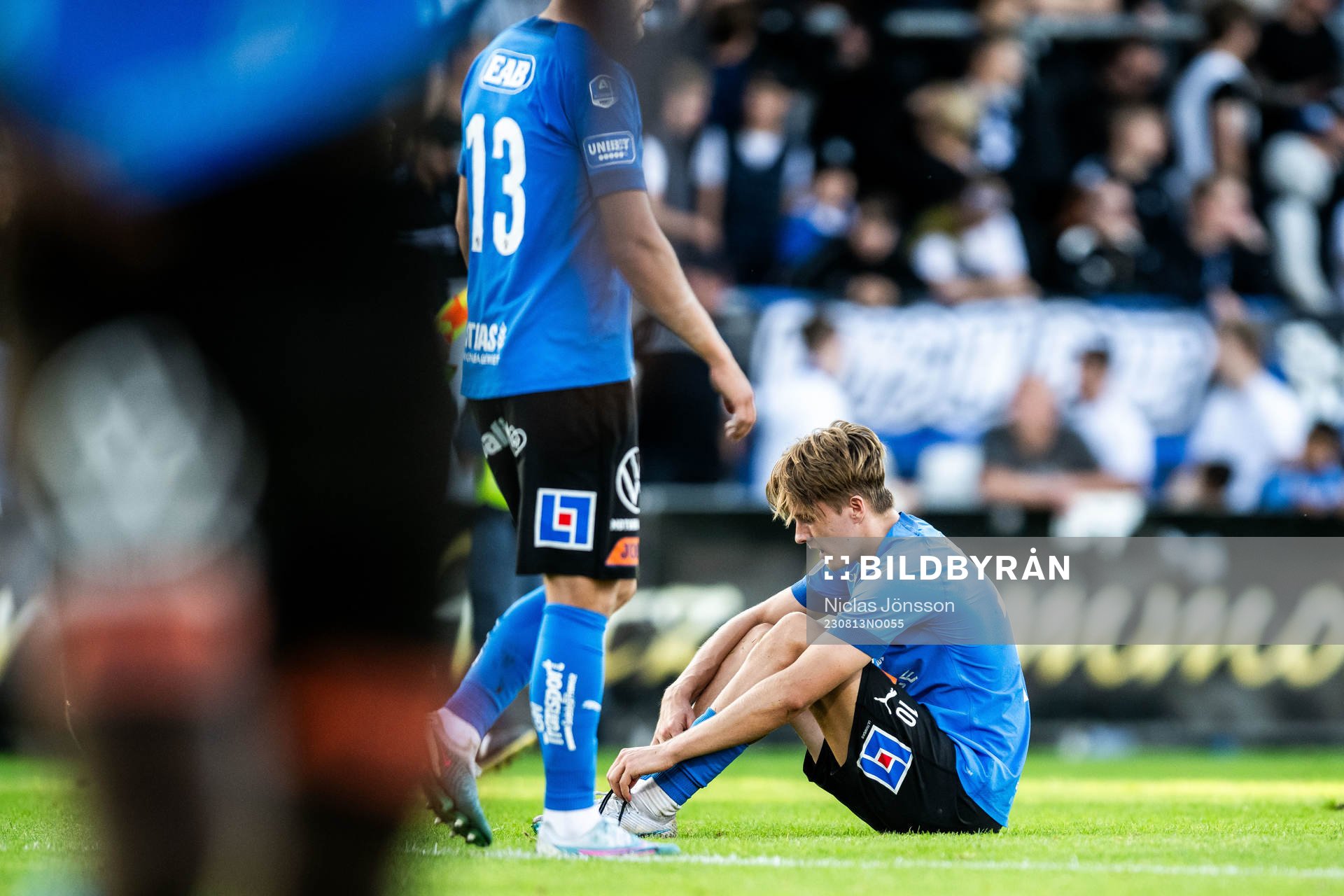 Halmstads Erik Ahlstrand deppar