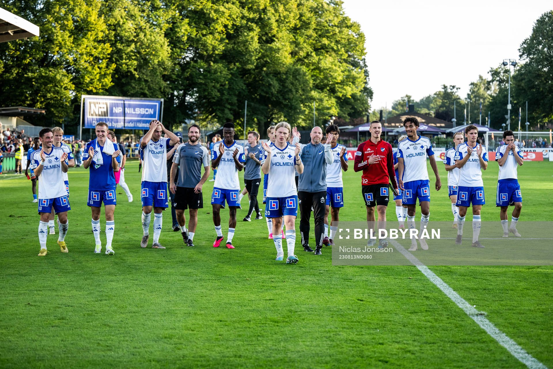 IFK Norrköpings Daniel Fritz Eid jublar med lagkamrater