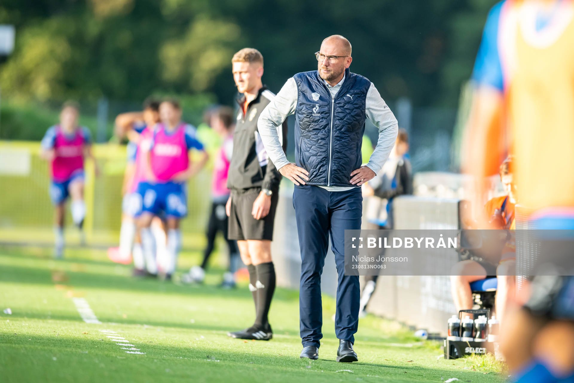 Halmstads tränare Magnus Haglund deppar