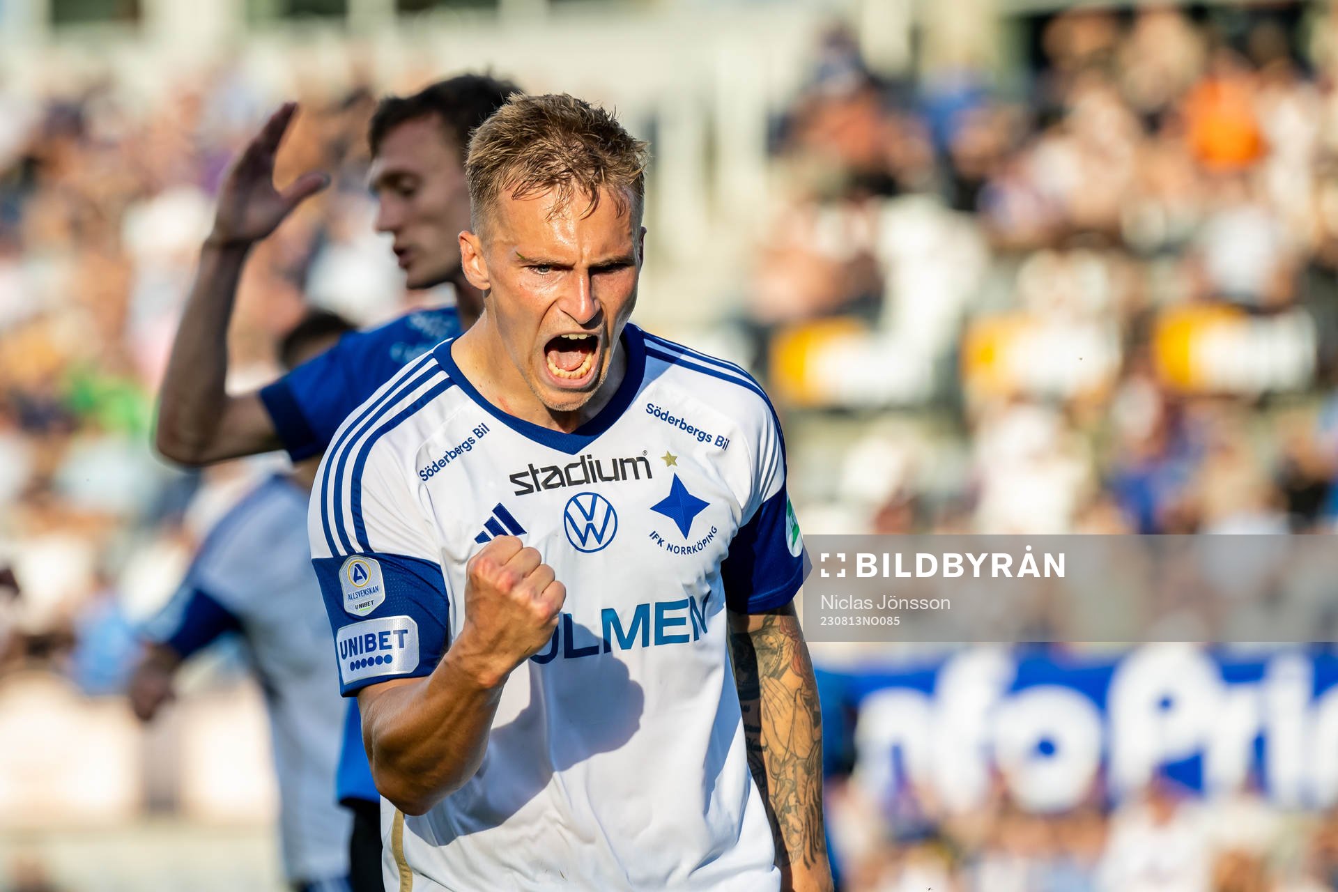 IFK Norrköpings Marco Lund Nielsen jublar