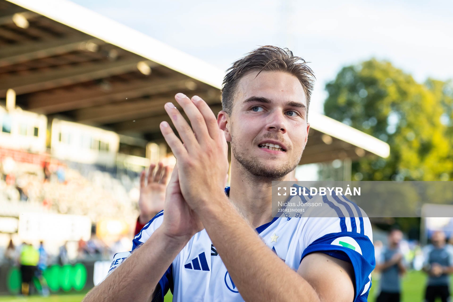 IFK Norrköpings Anton Eriksson jublar