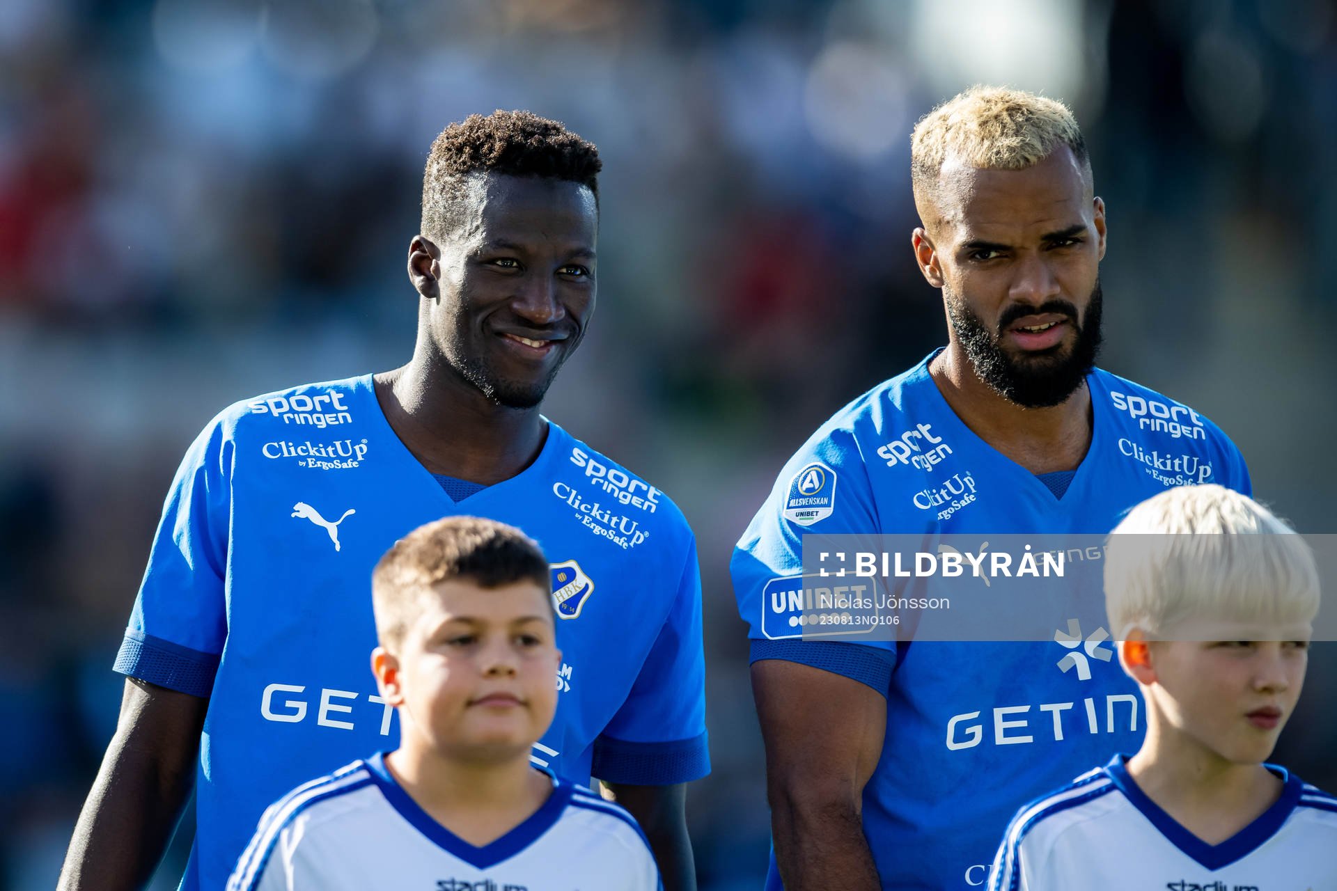 Halmstads Naeem Mohammed  och Phil Ofosu-Ayeh