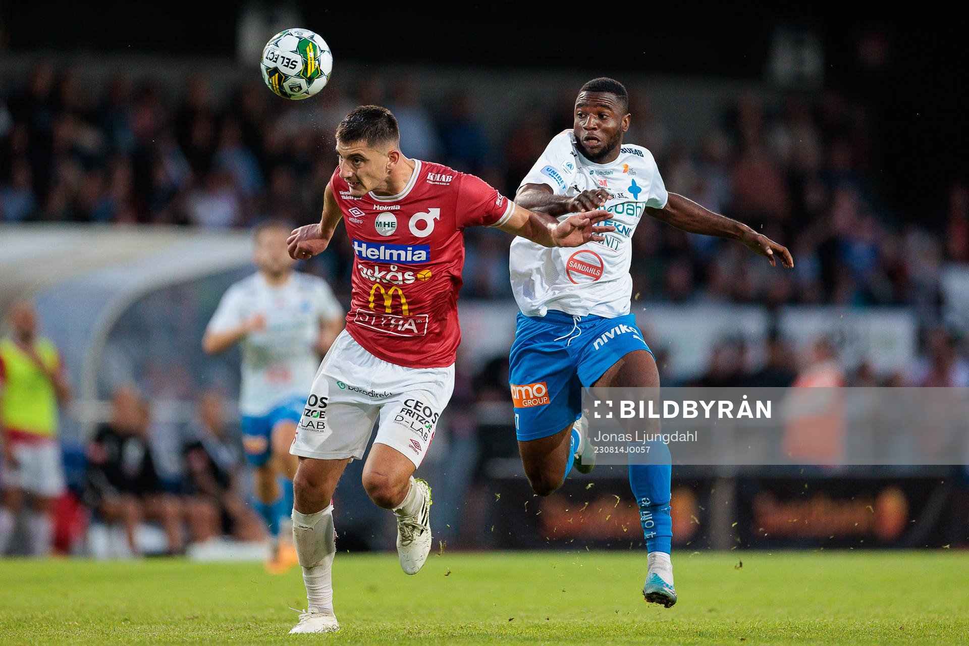 Degerfors Seid Korac och Värnamos Johnbosco Samuel Kalu