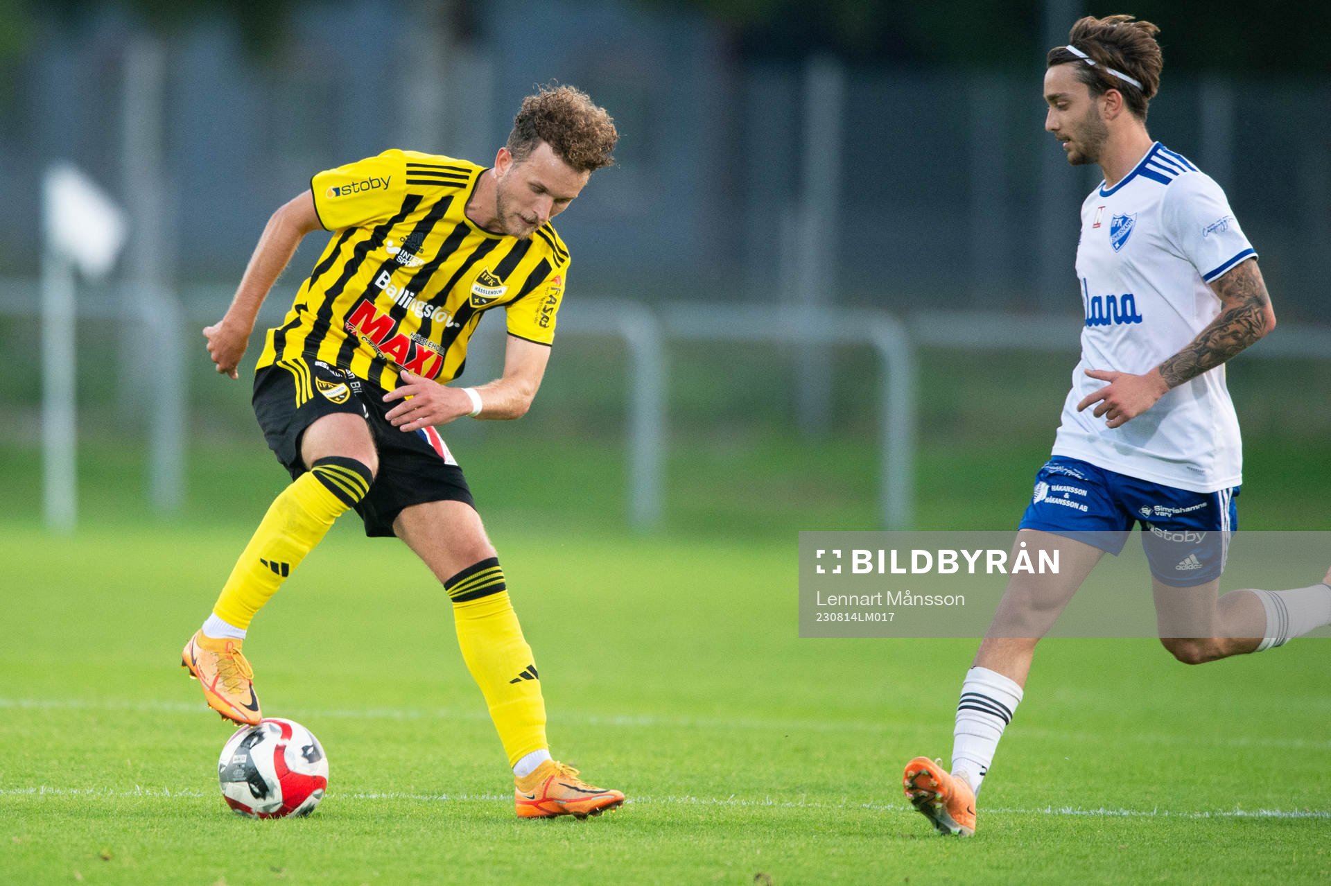 IFK Hässleholms Hampus Nilsson i matchen i DM mellan IFK