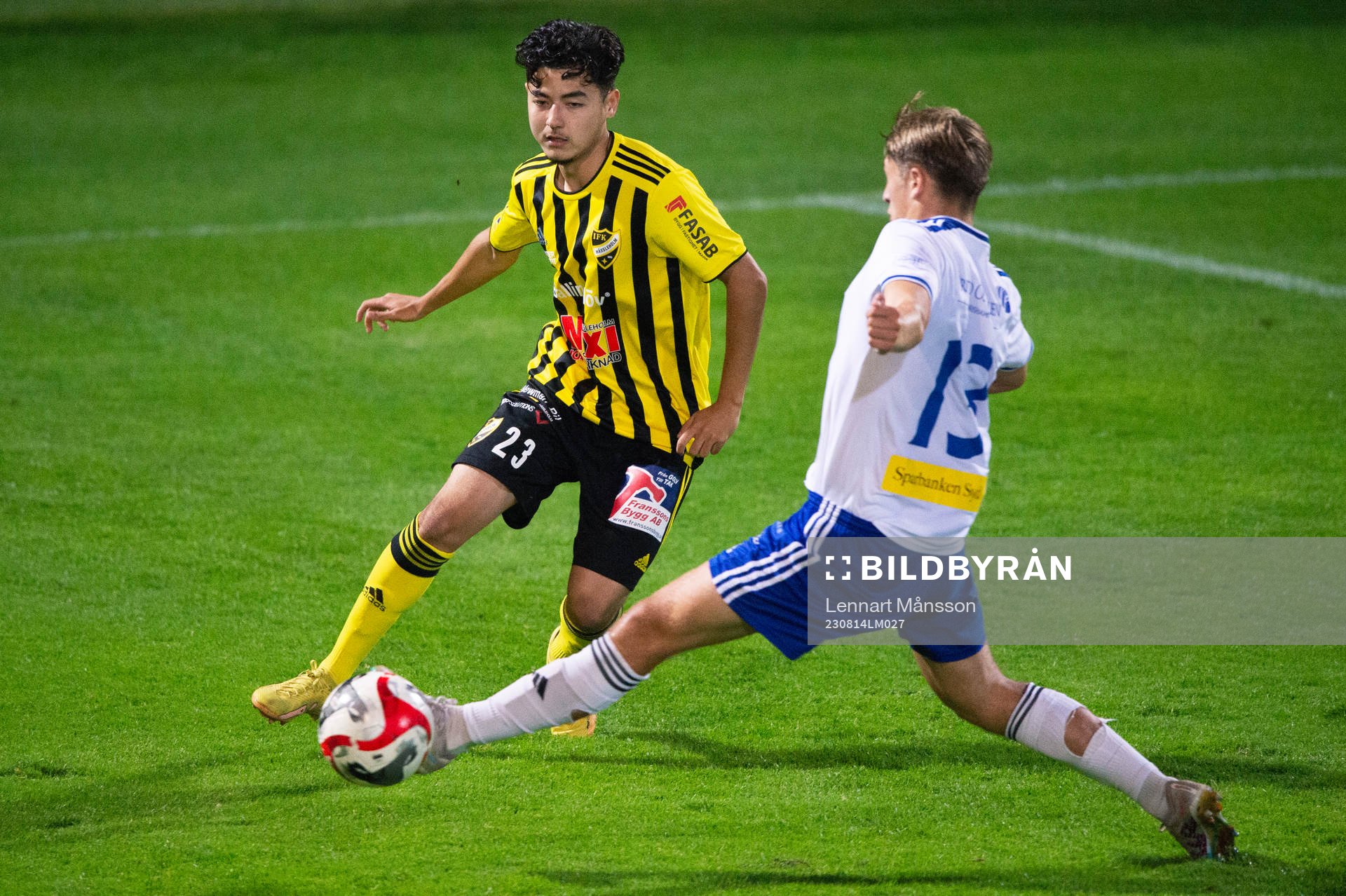 IFK Hässleholms Alireza Nazari (född 2007) i matchen i DM
