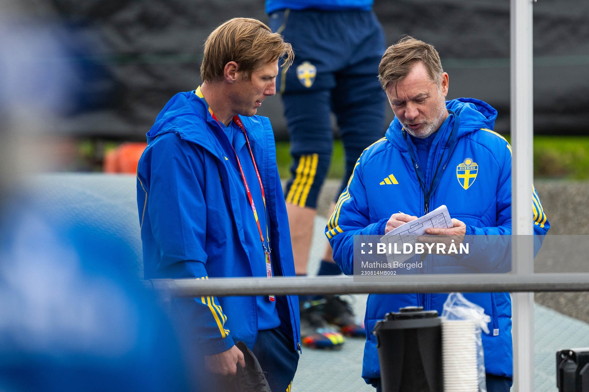 Sports psychologist Rasmus Liljeblad and head coach Peter