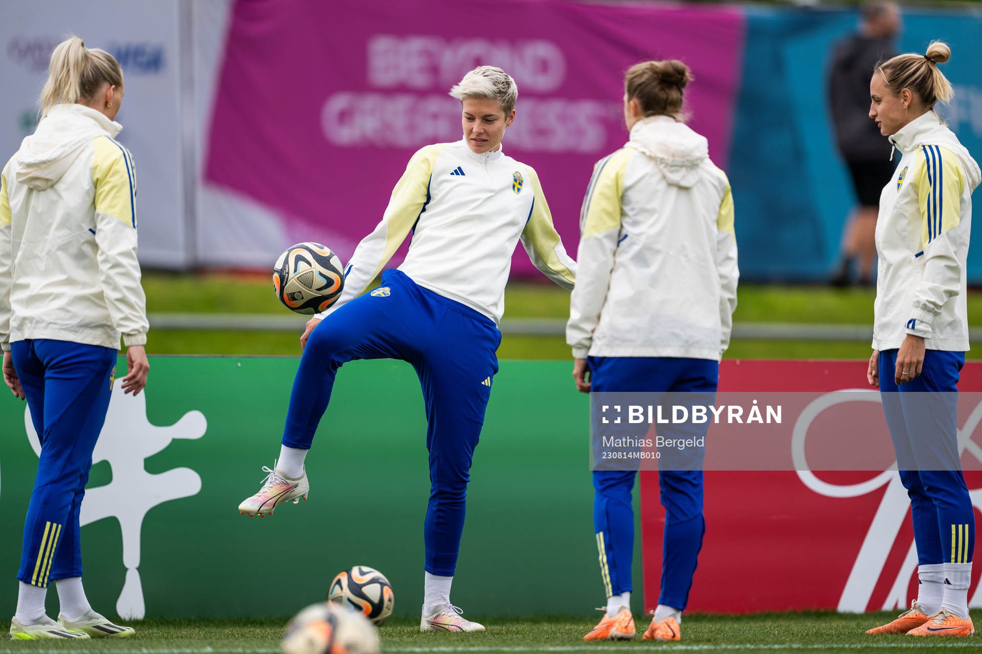 Stina Blackstenius, Lina Hurtig, Filippa Angeldahl and