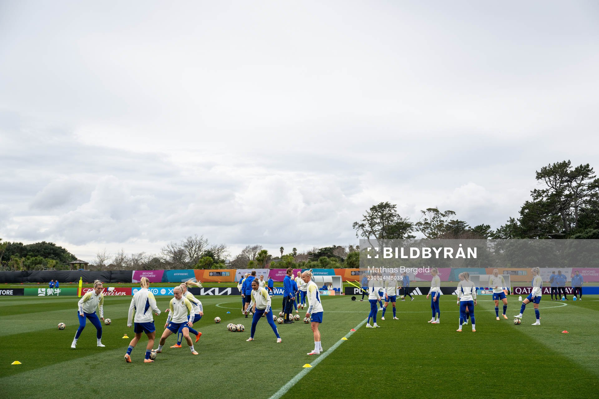 Players of the Swedish women's national football team at a