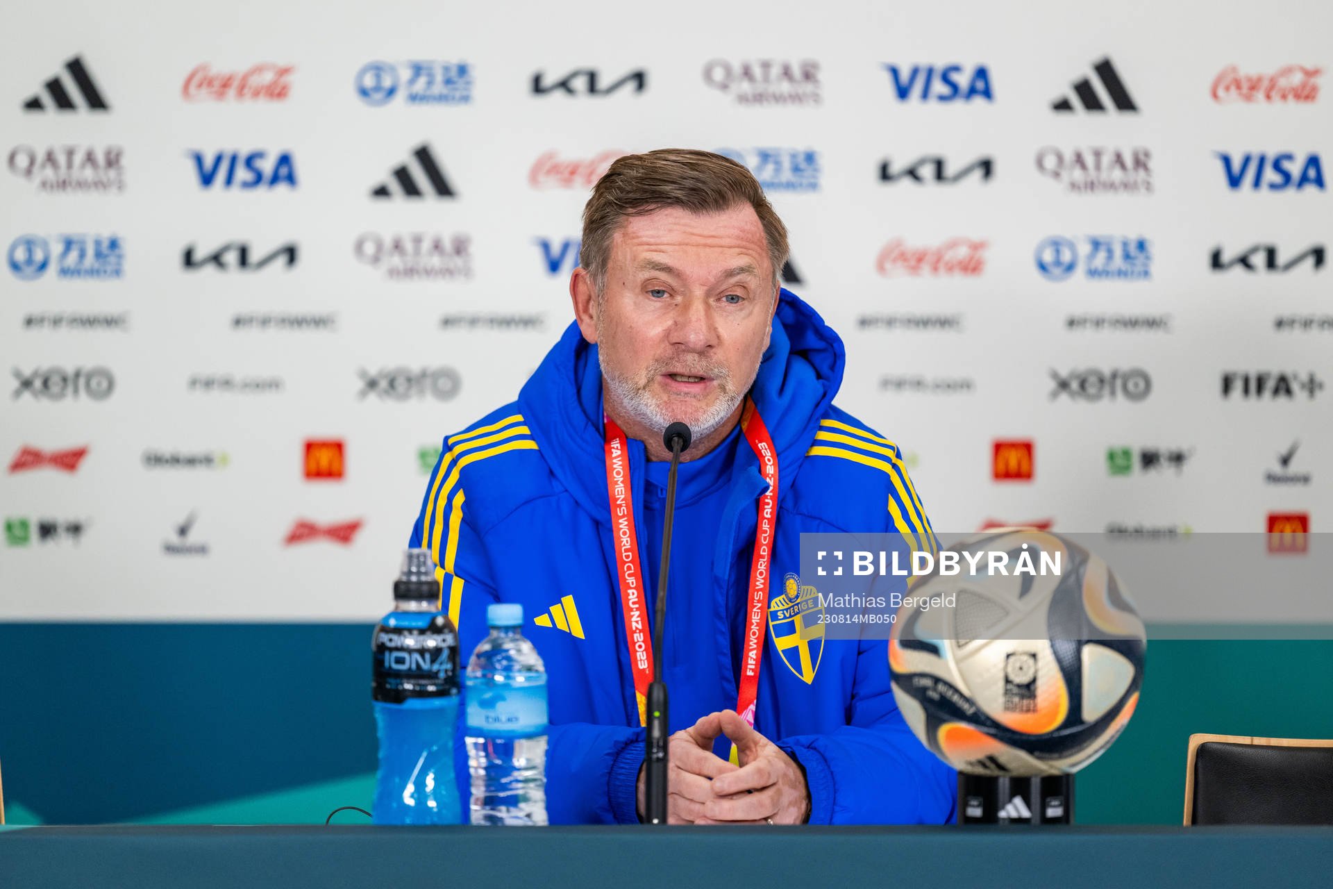 Head coach Peter Gerhardsson of the Swedish women's