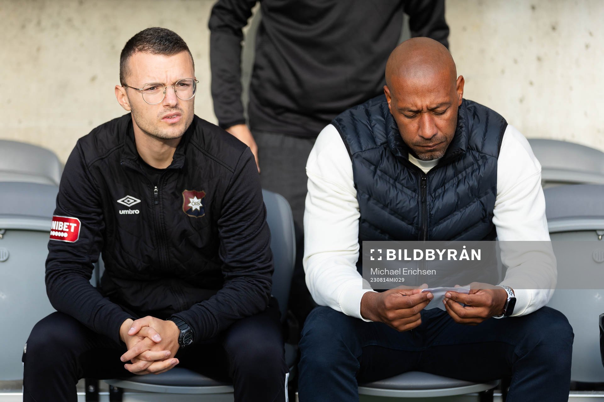 Örgrytes assisterande tränare Albin Sheqiri och tränare