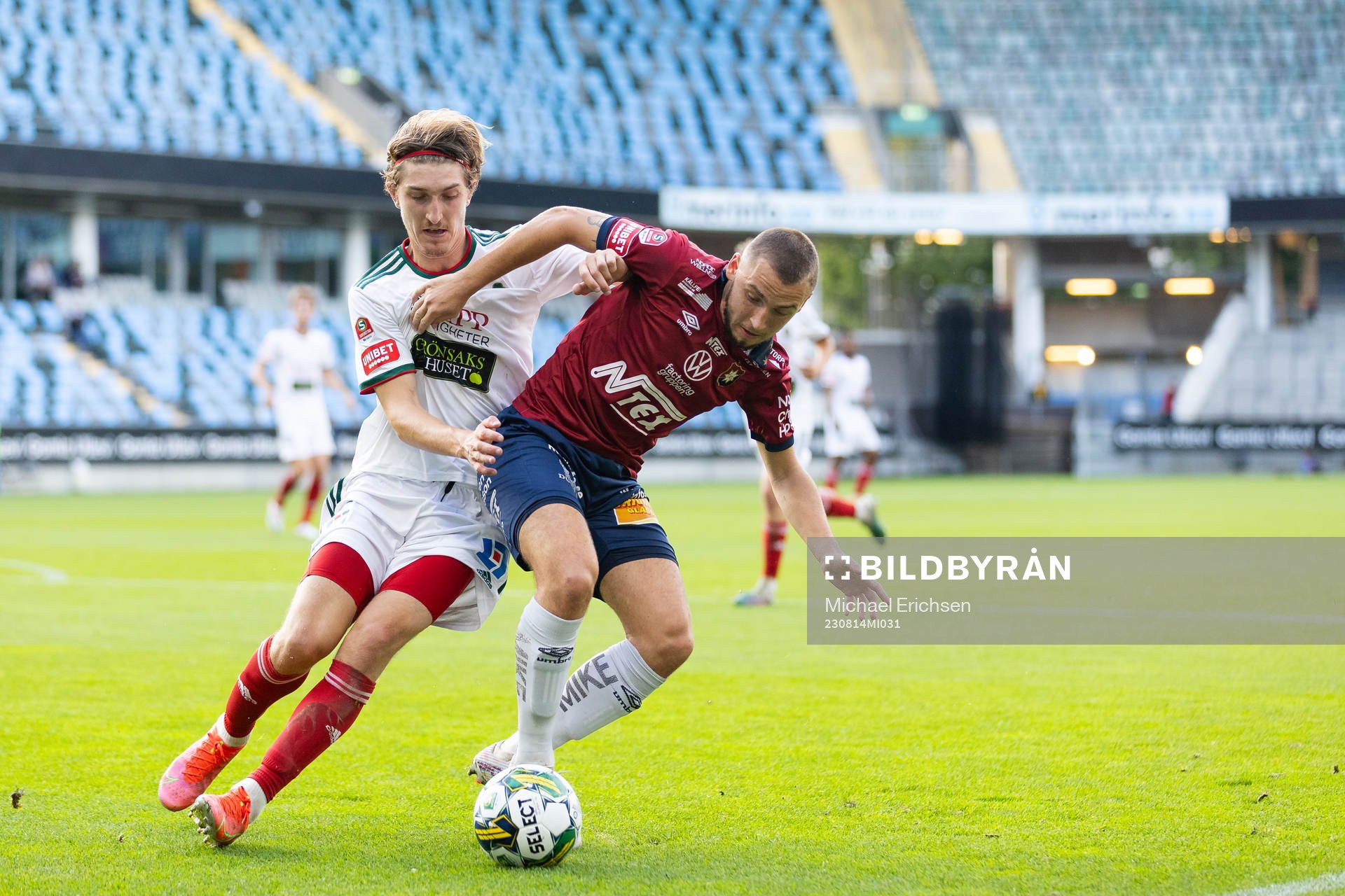 Skövde AIKs Hugo Engström och Örgrytes William Svensson