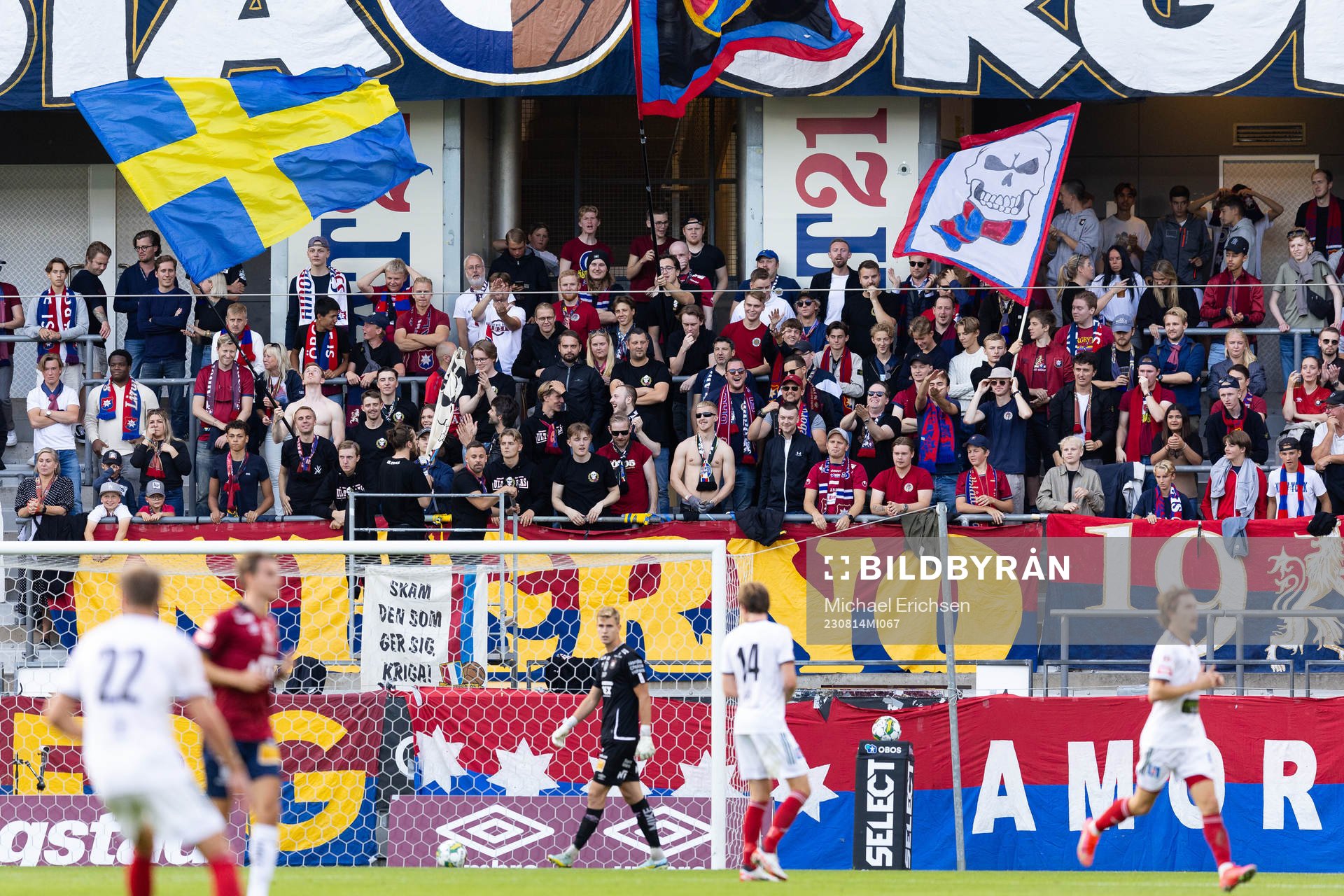 under fotbollsmatchen i Superettan mellan Örgryte och