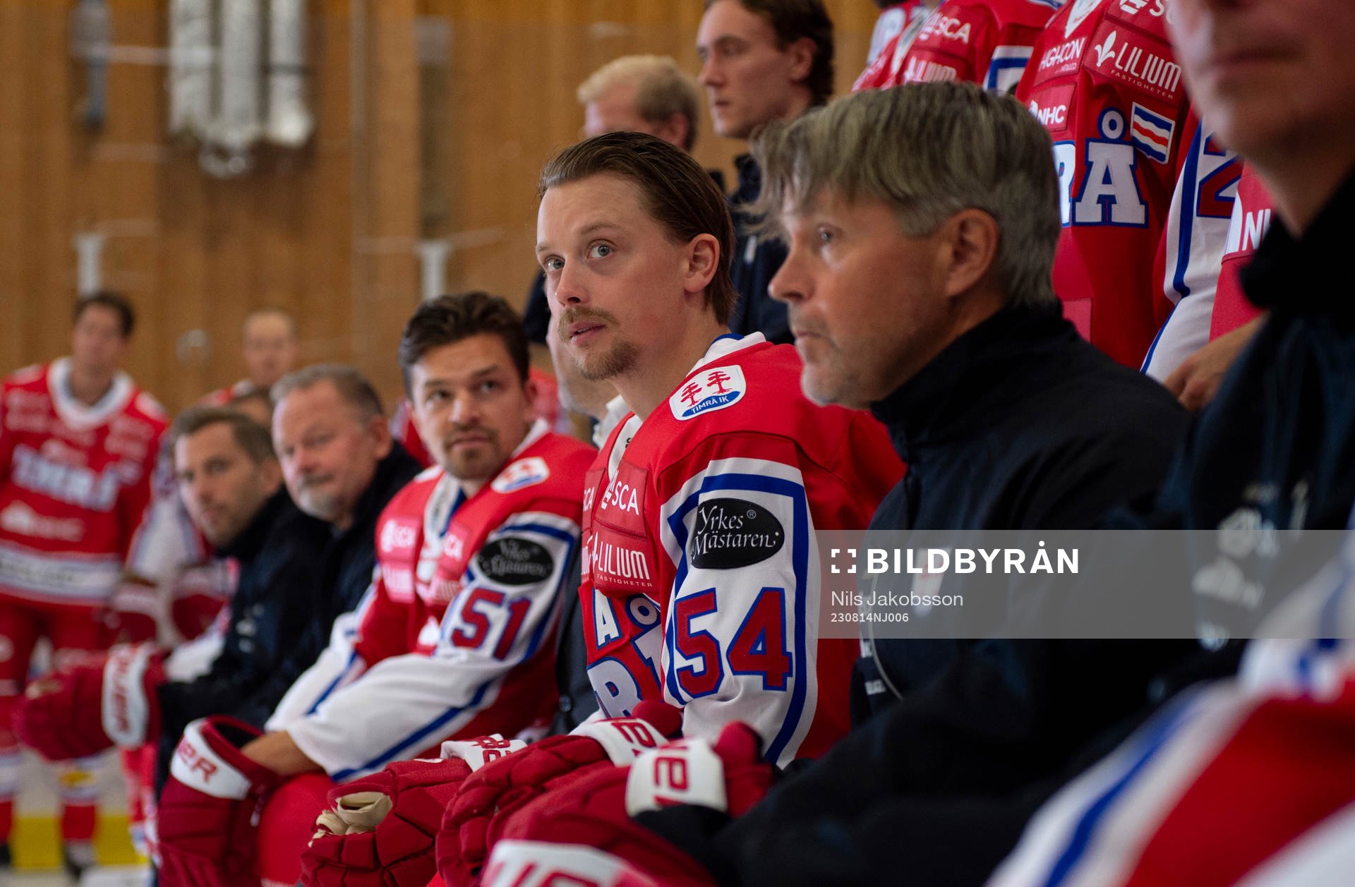 Timrås Anton Lander, Jonathan Dahlén och huvudtränare