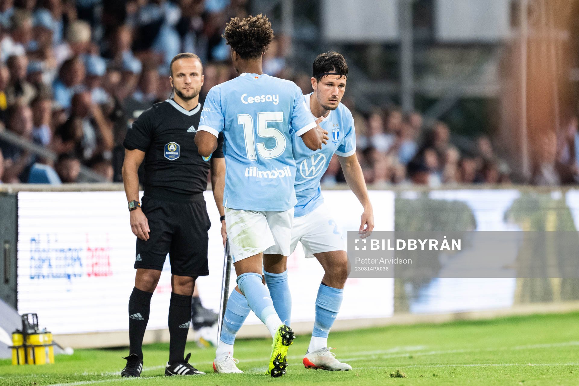 Malmö FFs Joseph Ceesay och Stefano Vecchia