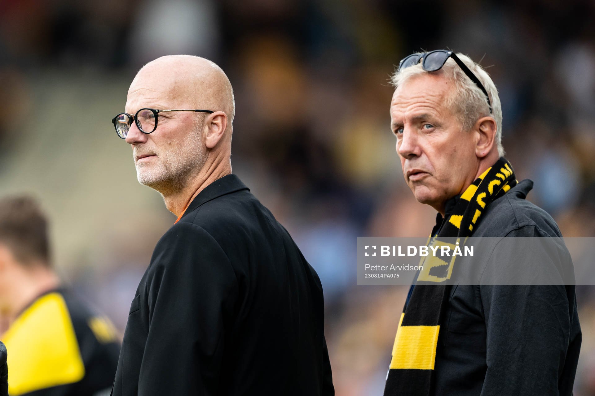 Mjällbys ordförande Magnus Emeus och sportchef Hasse