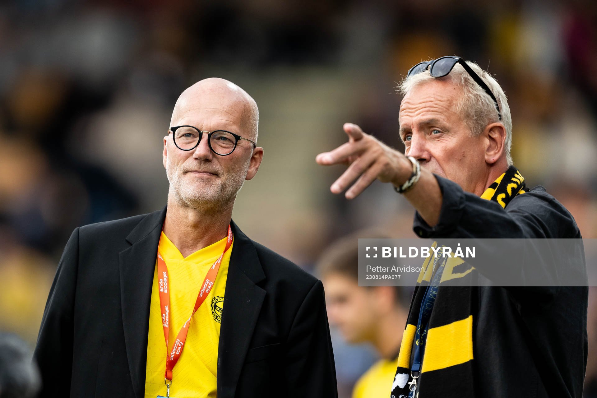 Mjällbys ordförande Magnus Emeus och sportchef Hasse