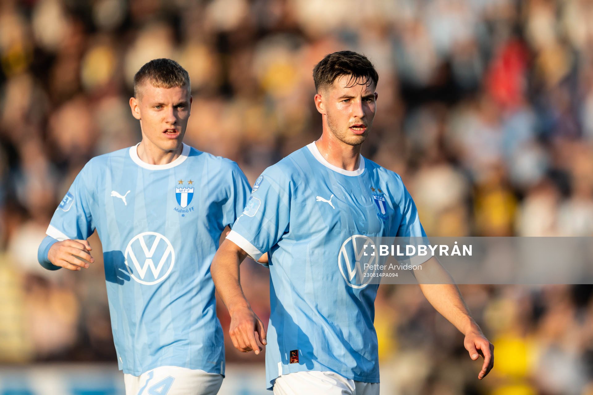 Malmö FFs Sebastian Jörgensen och Lasse Berg Johnsen