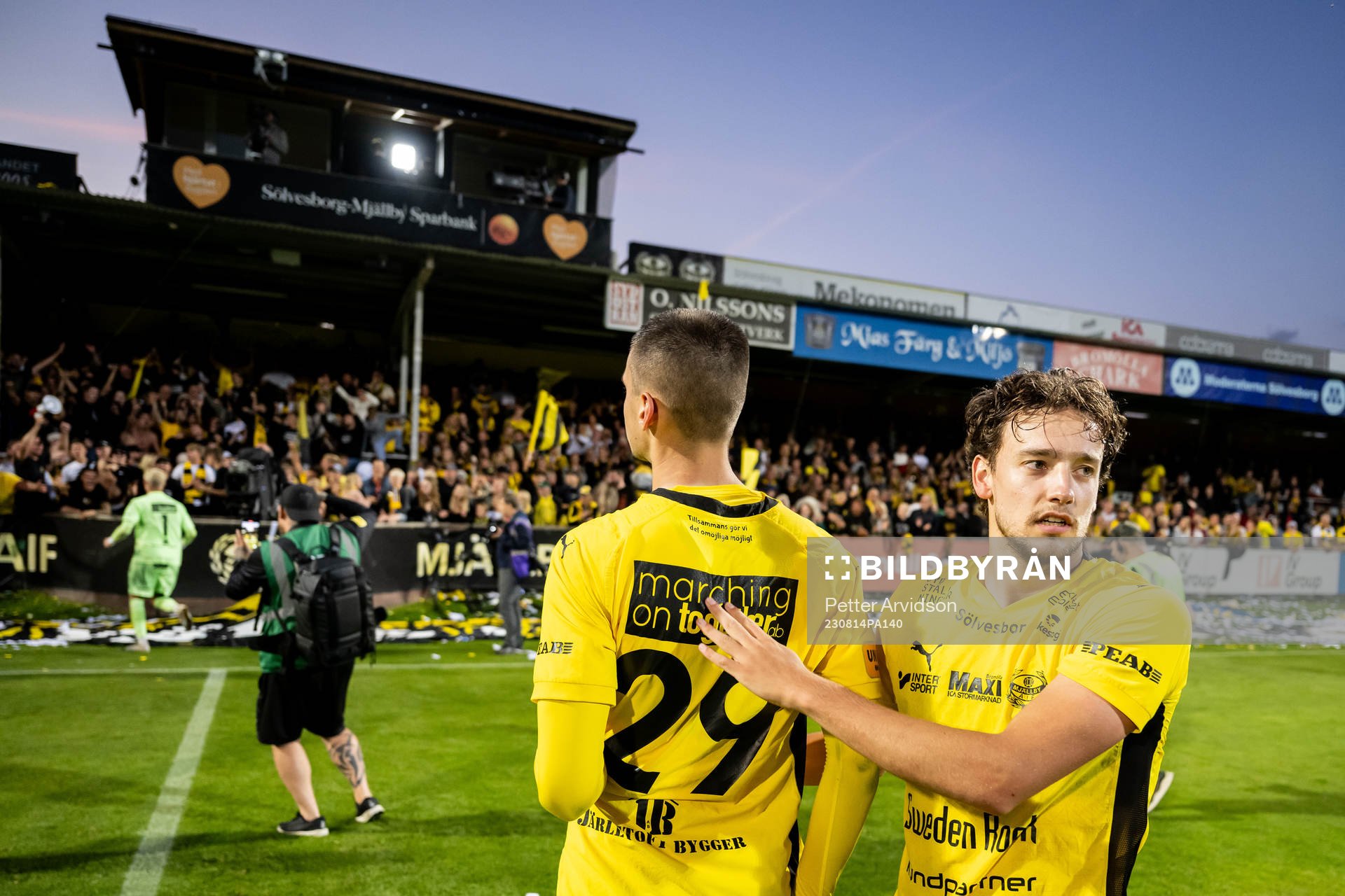 Mjällbys Noah Eile och Colin Rösler