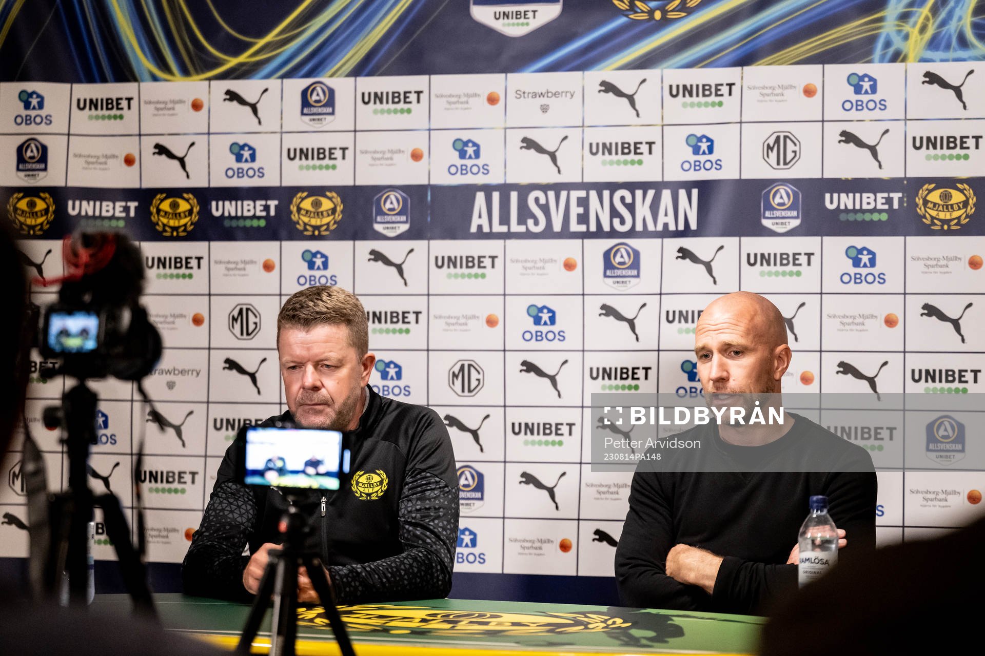 Mjällbys tränare Anders Torstensson och Malmö FFs