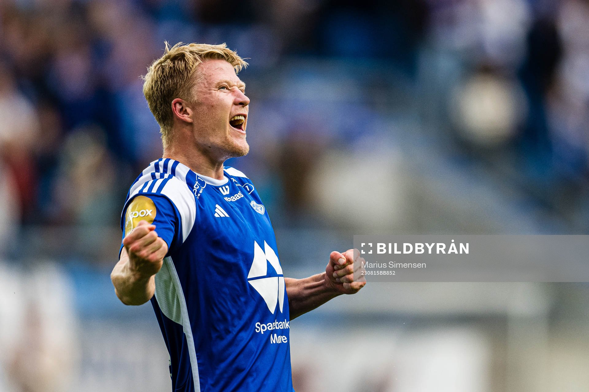 Kristian Eriksen of Molde celebrates