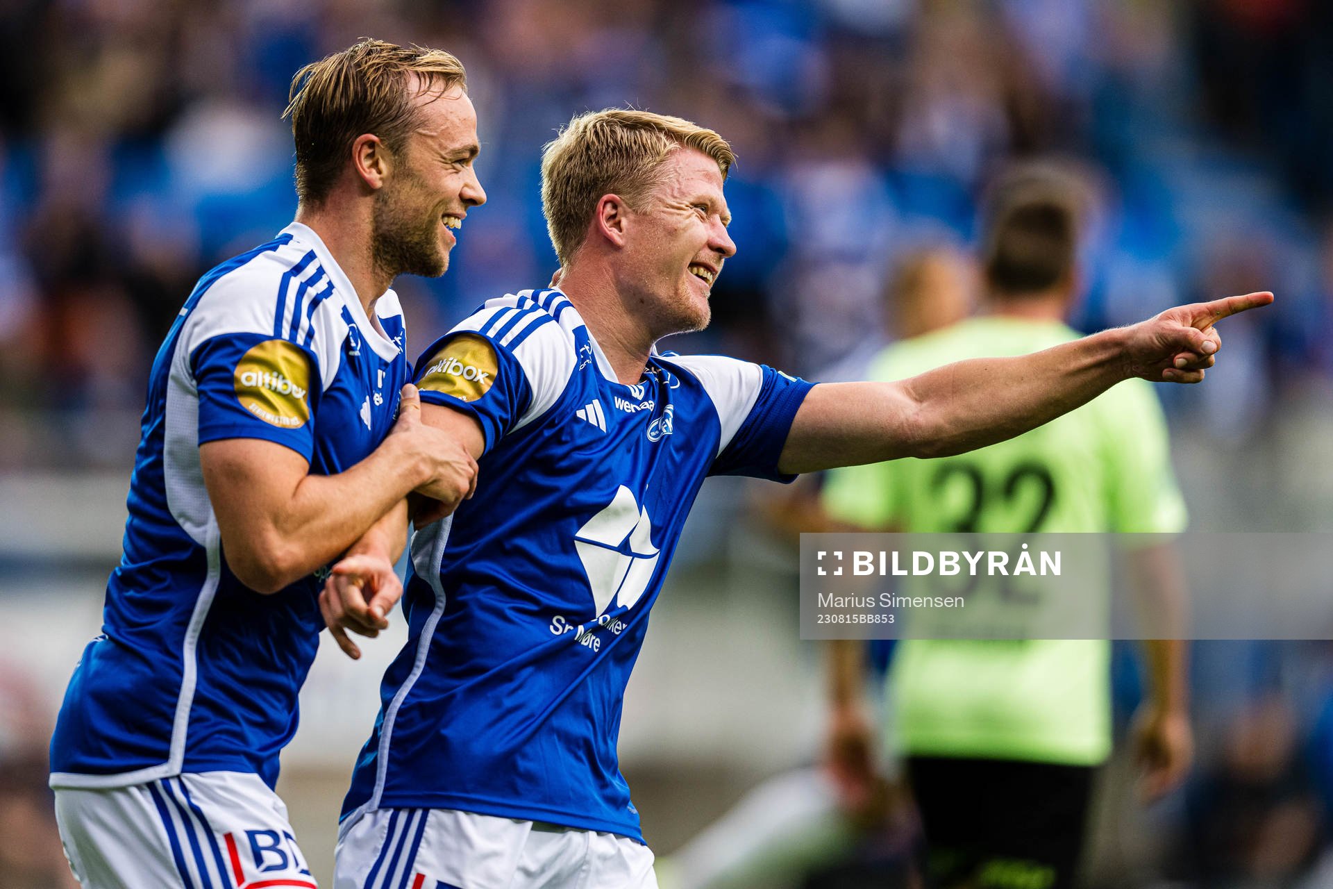 Kristian Eriksen of Molde celebrates