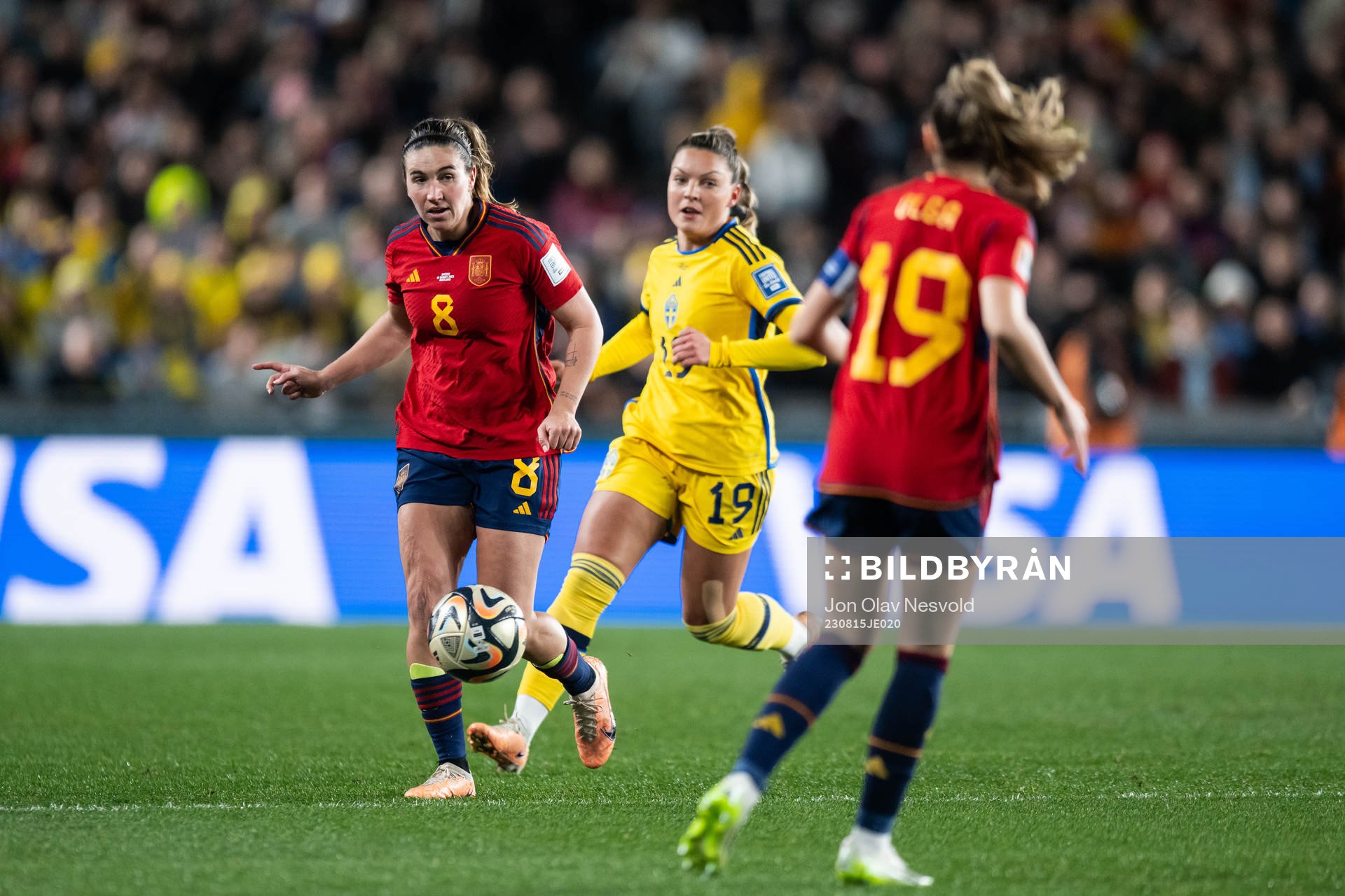 Mariona Caldentey of Spain and Johanna Rytting Kaneryd of