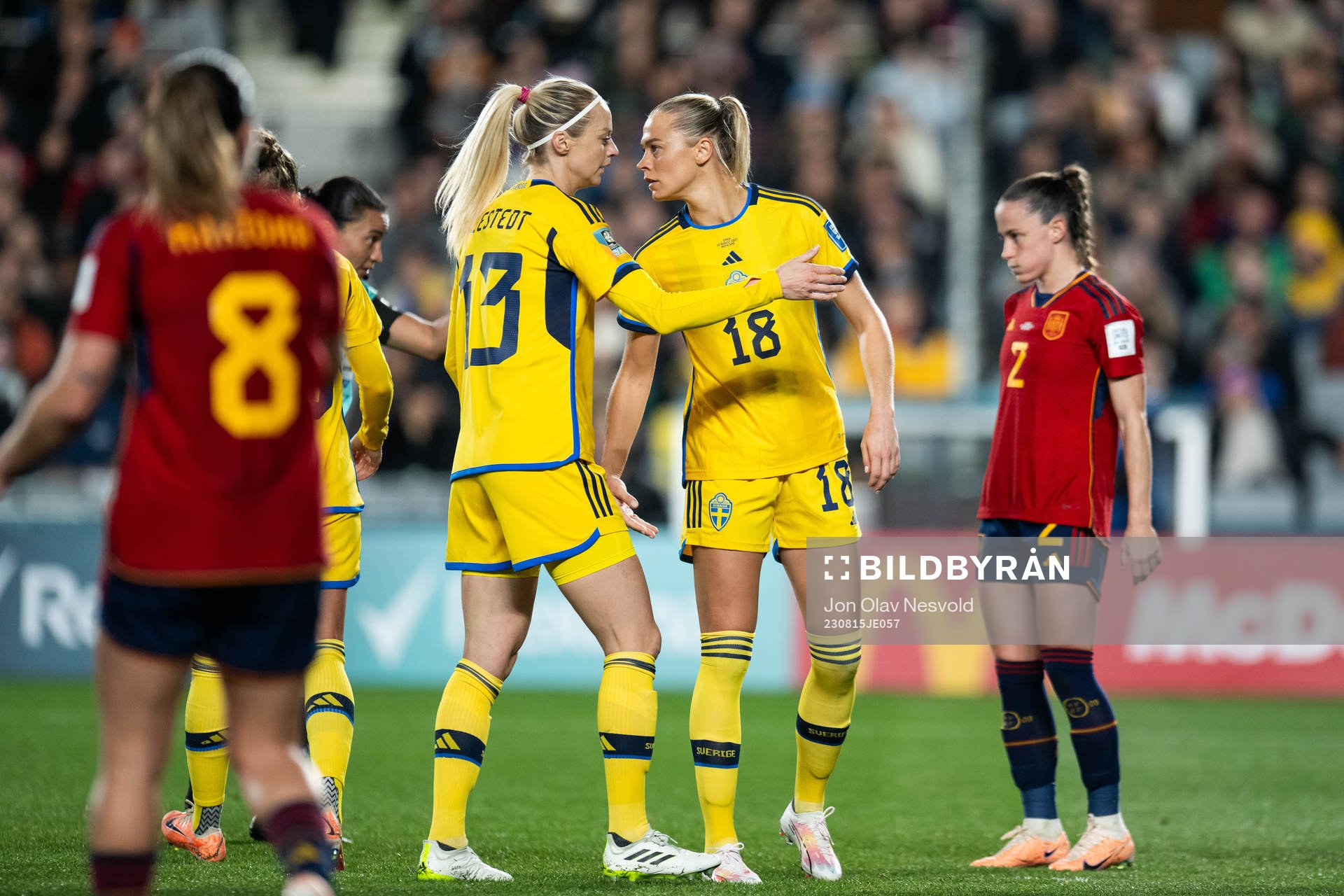 Amanda Ilestedt and Fridolina Rolfö of Sweden