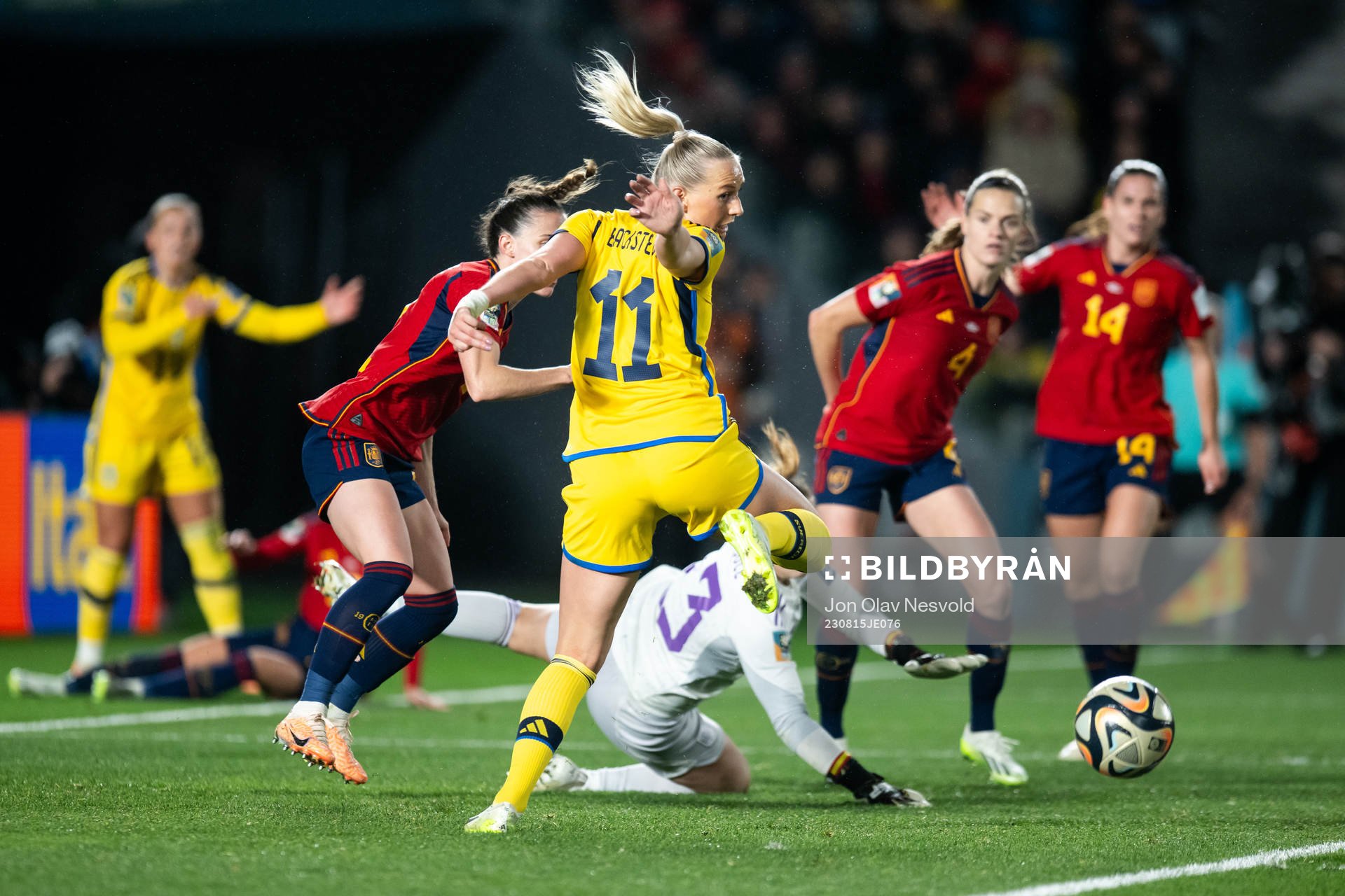Stina Blackstenius of Sweden