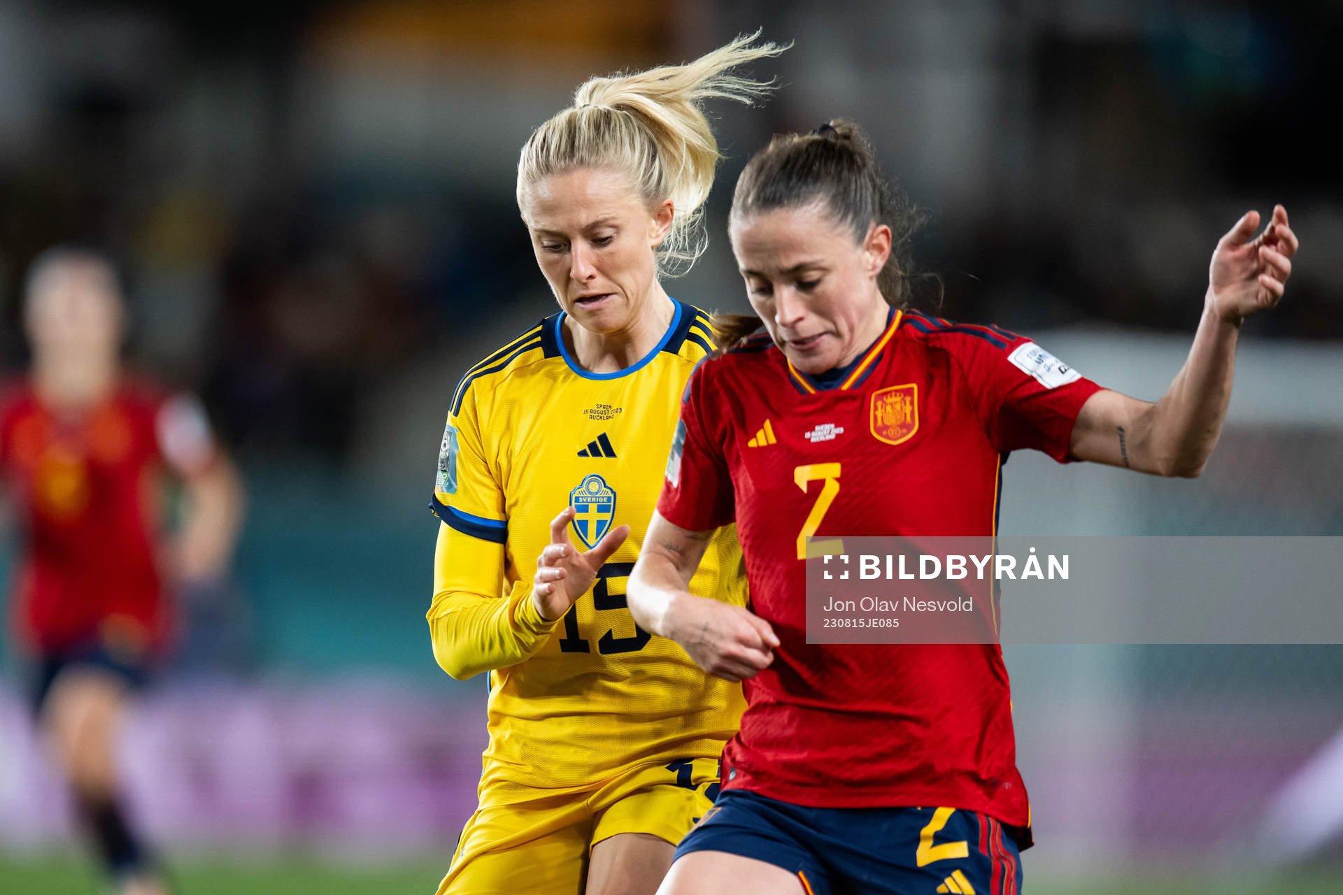 Rebecka Blomqvist of Sweden and Ona Batlle of Spain