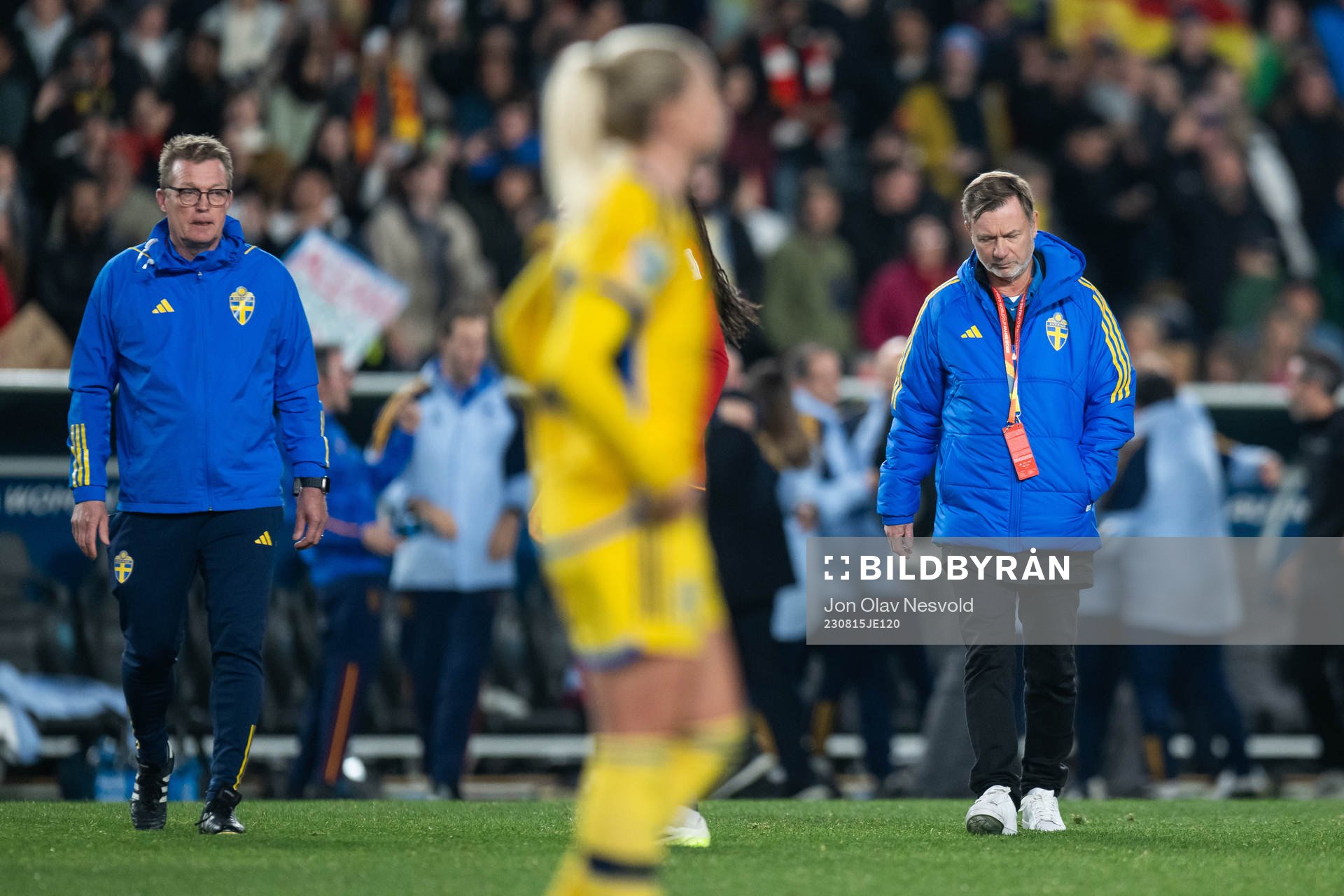 Head coach Peter Gerhardsson of Sweden looks dejected
