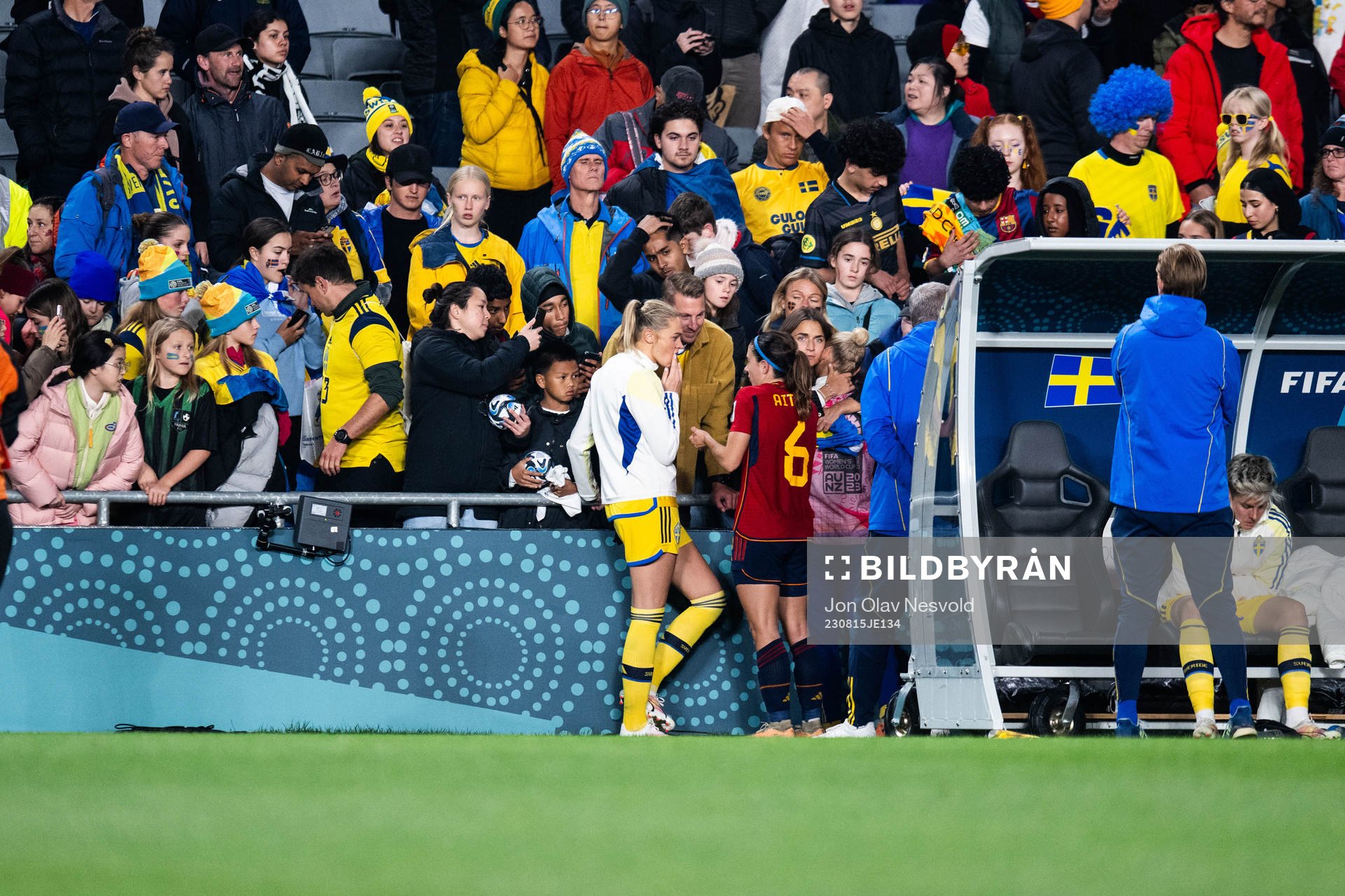 Fridolina Rolfö of Sweden and Aitana Bonmati of Spain
